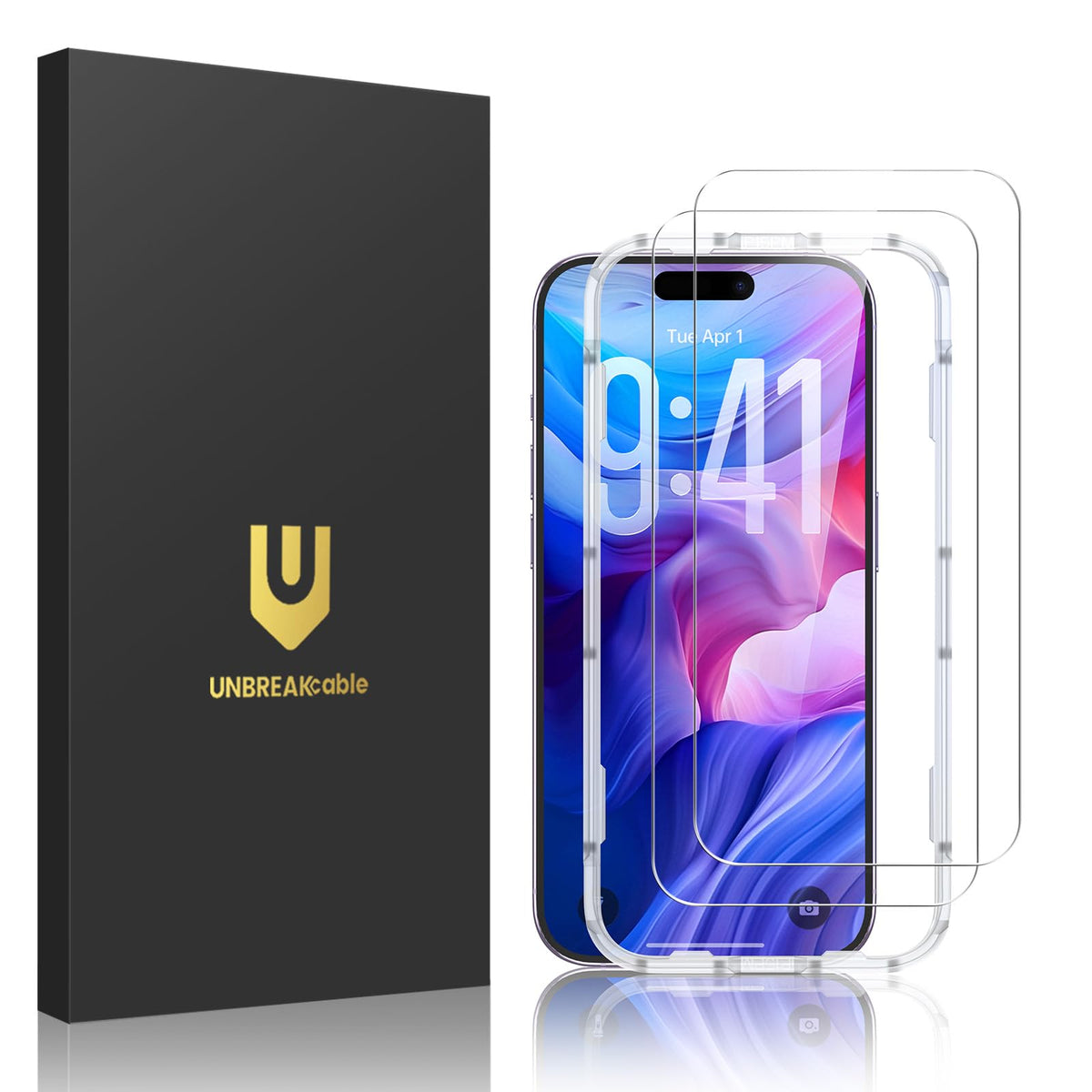 UNBREAKcable 2-Pack Screen Protector for iPhone 14 Plus/13 Pro Max