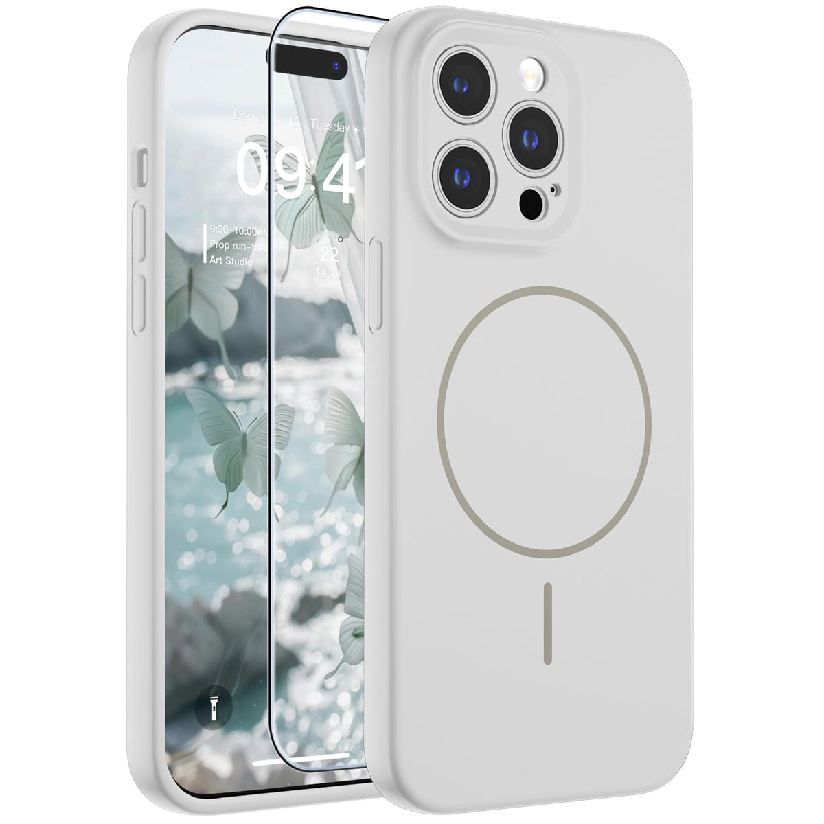 SUPFINE Silicone & Magnetic for iPhone 16 Pro Case