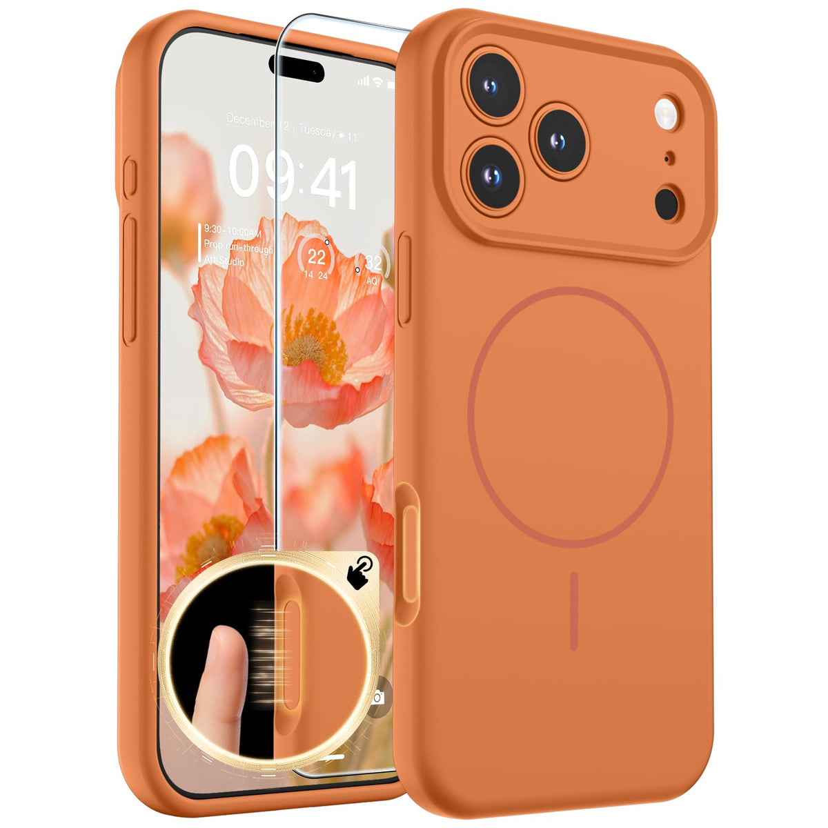 SUPFINE Silicone & Magnetic for iPhone 16 Pro Case
