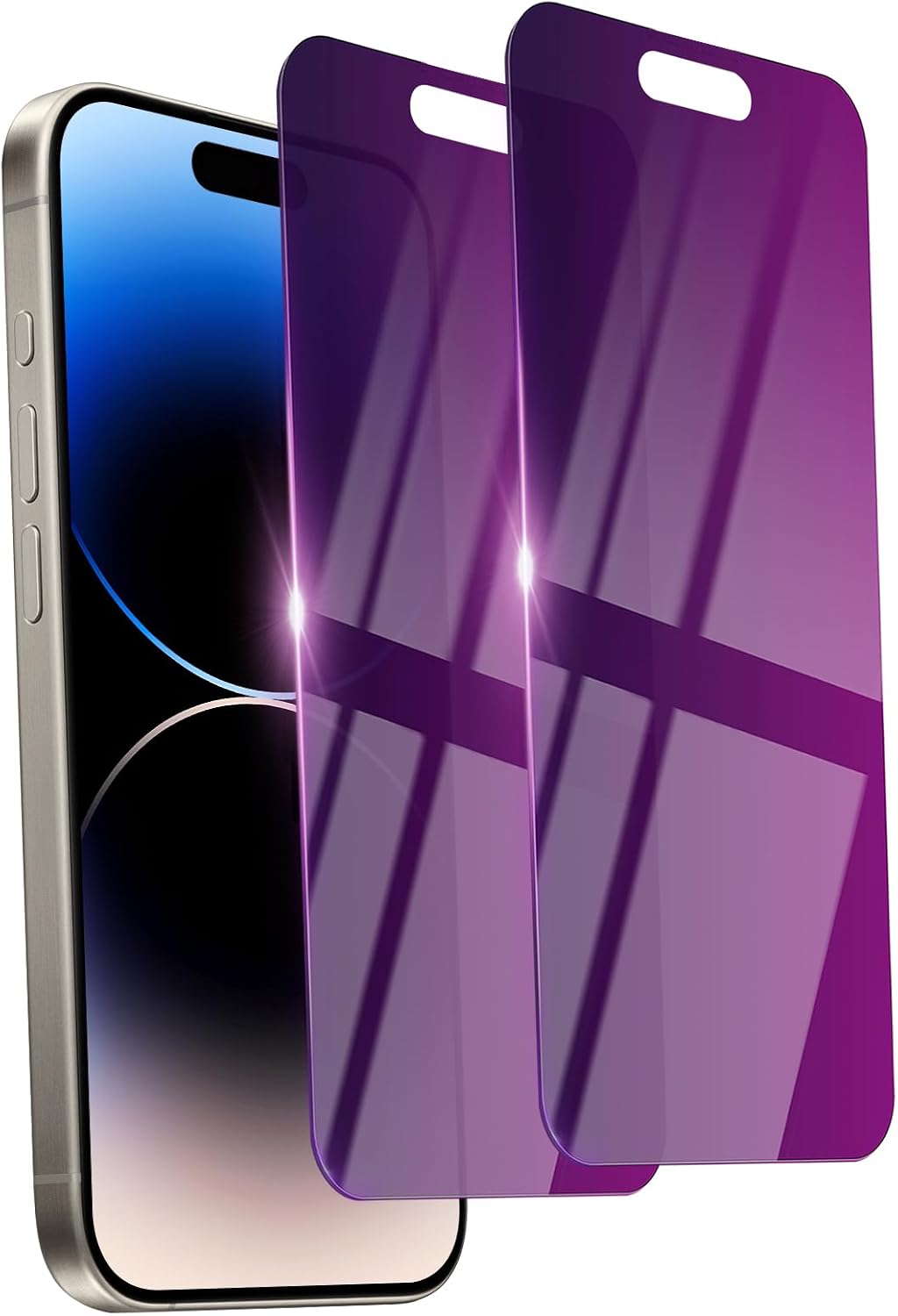 2 Pack Privacy Screen Protector for iPhone 13 Pro Max/14 Plus