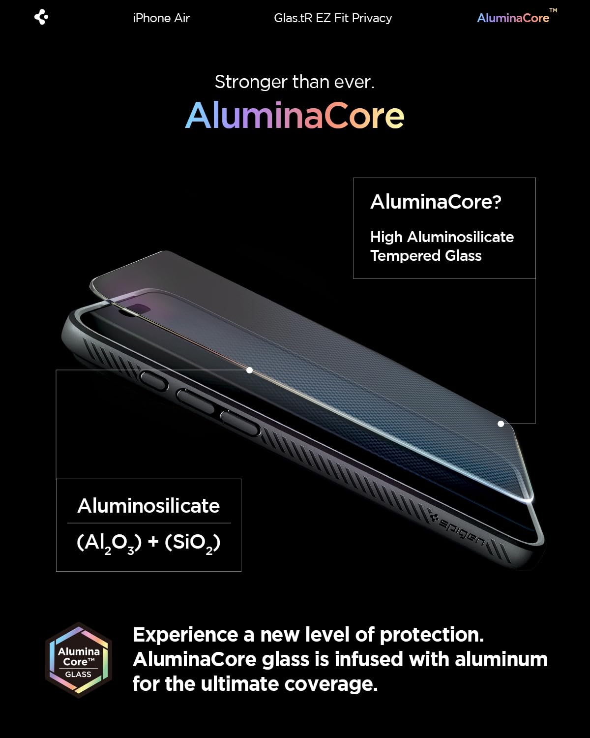 Spigen Privacy Filter Tempered Glass Screen Protector for iPhone 18 Pro Max