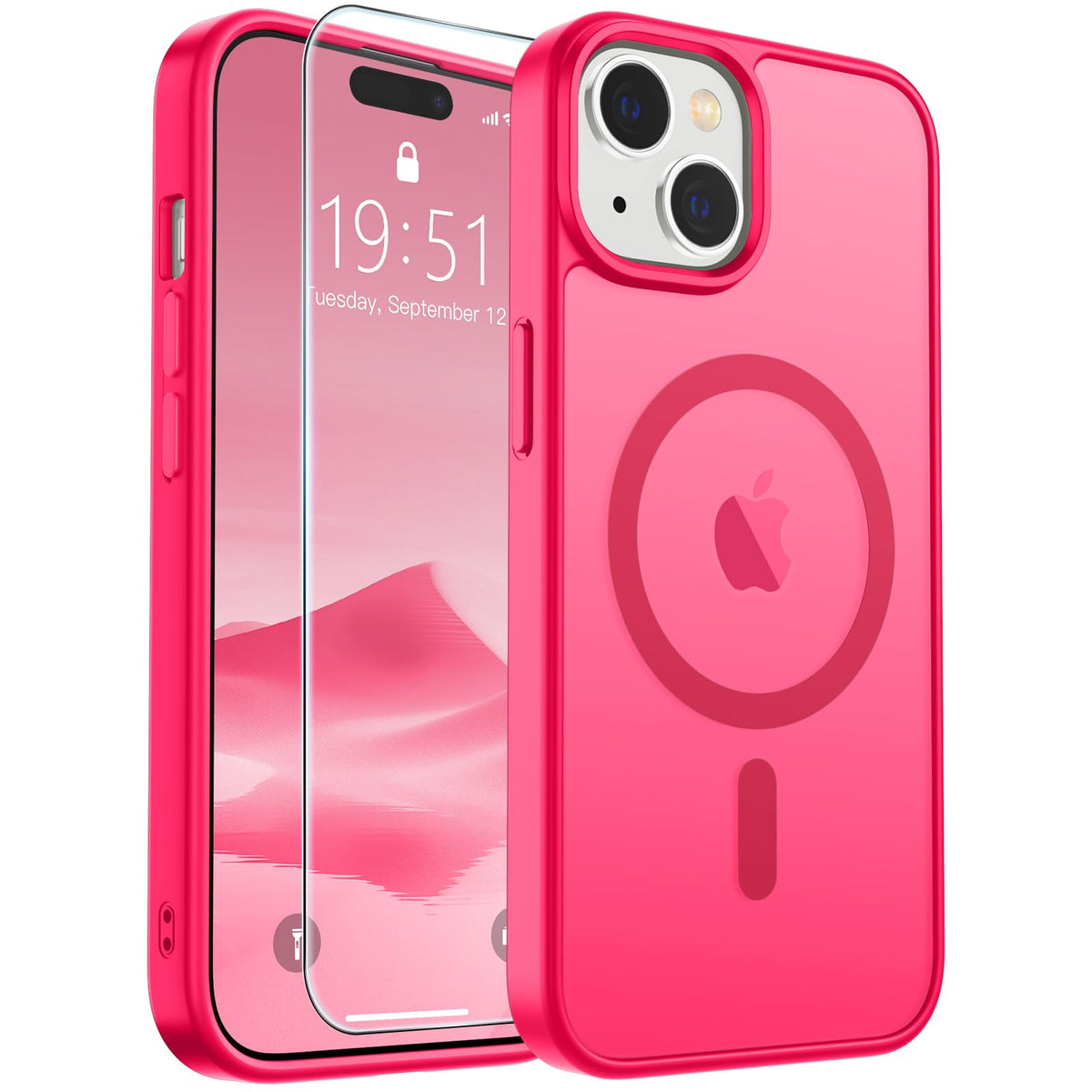SUPFINE Magnetic for iPhone 13 Case/iPhone 14 Case Black