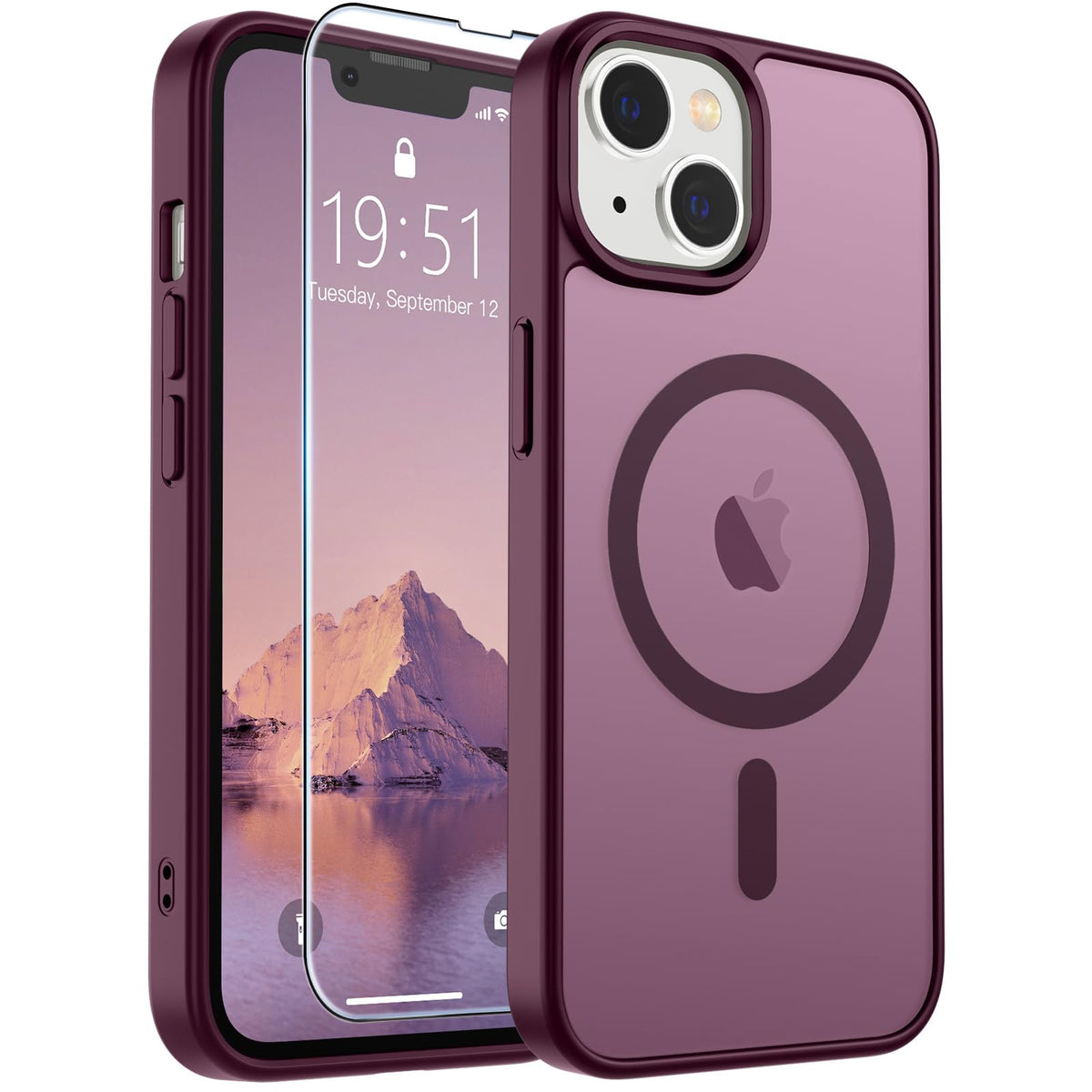 SUPFINE Magnetic for iPhone 13 Case/iPhone 14 Case Black