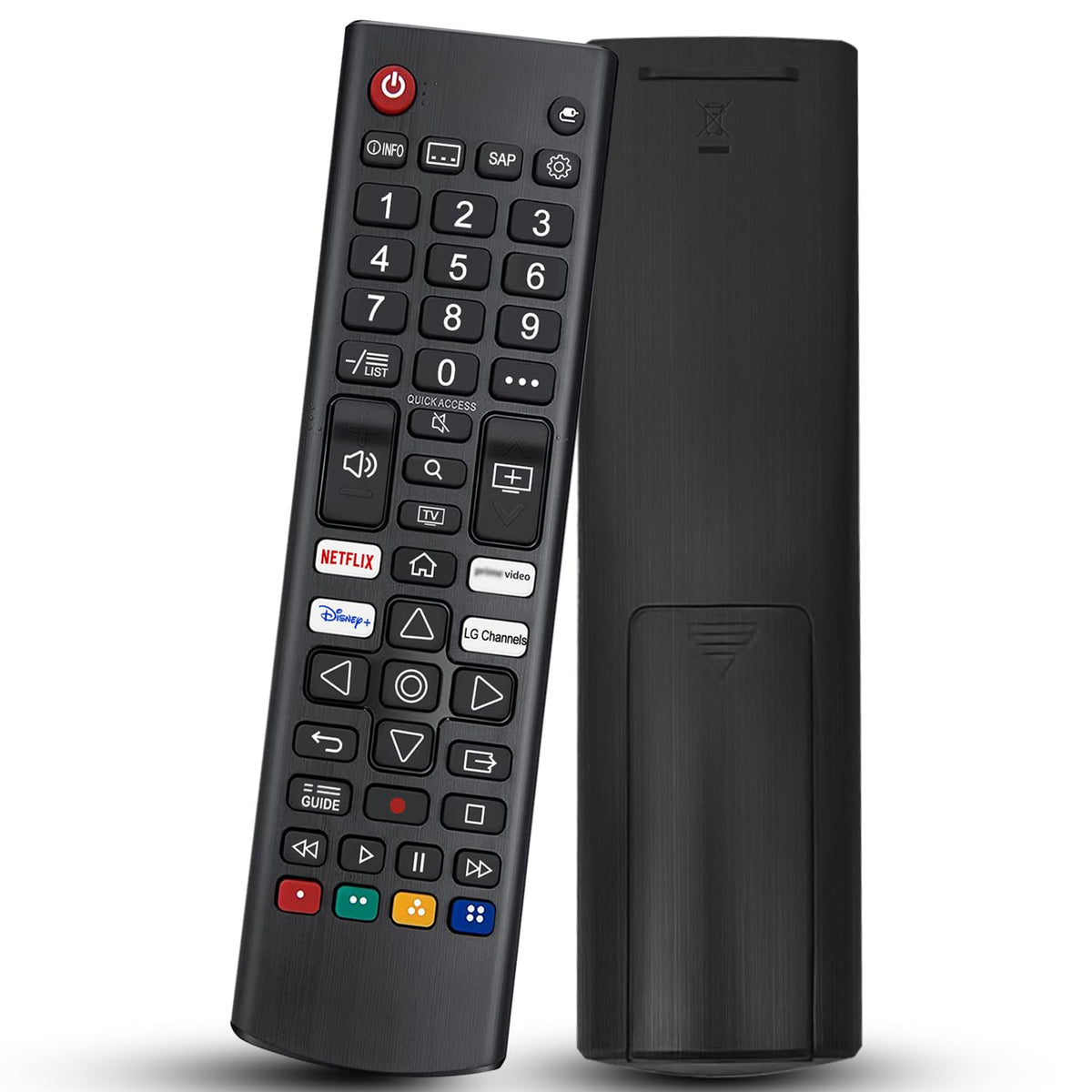 2 Pack Universal Remote for Samsung TV Remote Control with Prime Video, Netflix, Rakute TV Button, Samsung Remote Controls for Smart TV LCD UHD LED Hdtv QLED 3D 4K 8K TVs All