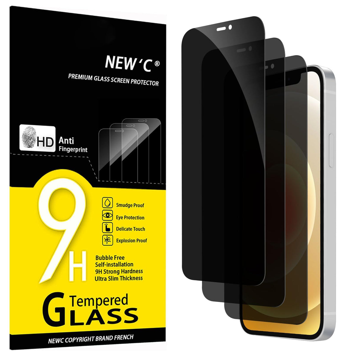 NEW'C for iPhone 17 Pro Max, iPhone 16 Pro Max Screen Protector HD Clear