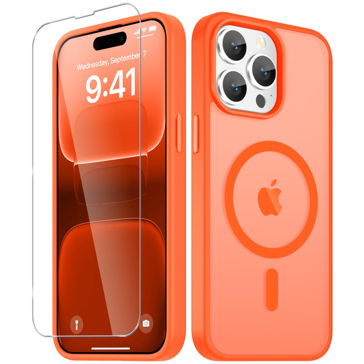 YENAPOON for iPhone 16 Plus Case, Matte Magnetic Phone Cover, Pink