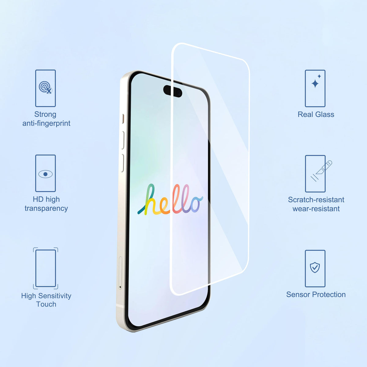 Ailun 3 Pack Screen Protector for iPhone 16 / iPhone 15 / iPhone 15 Pro
