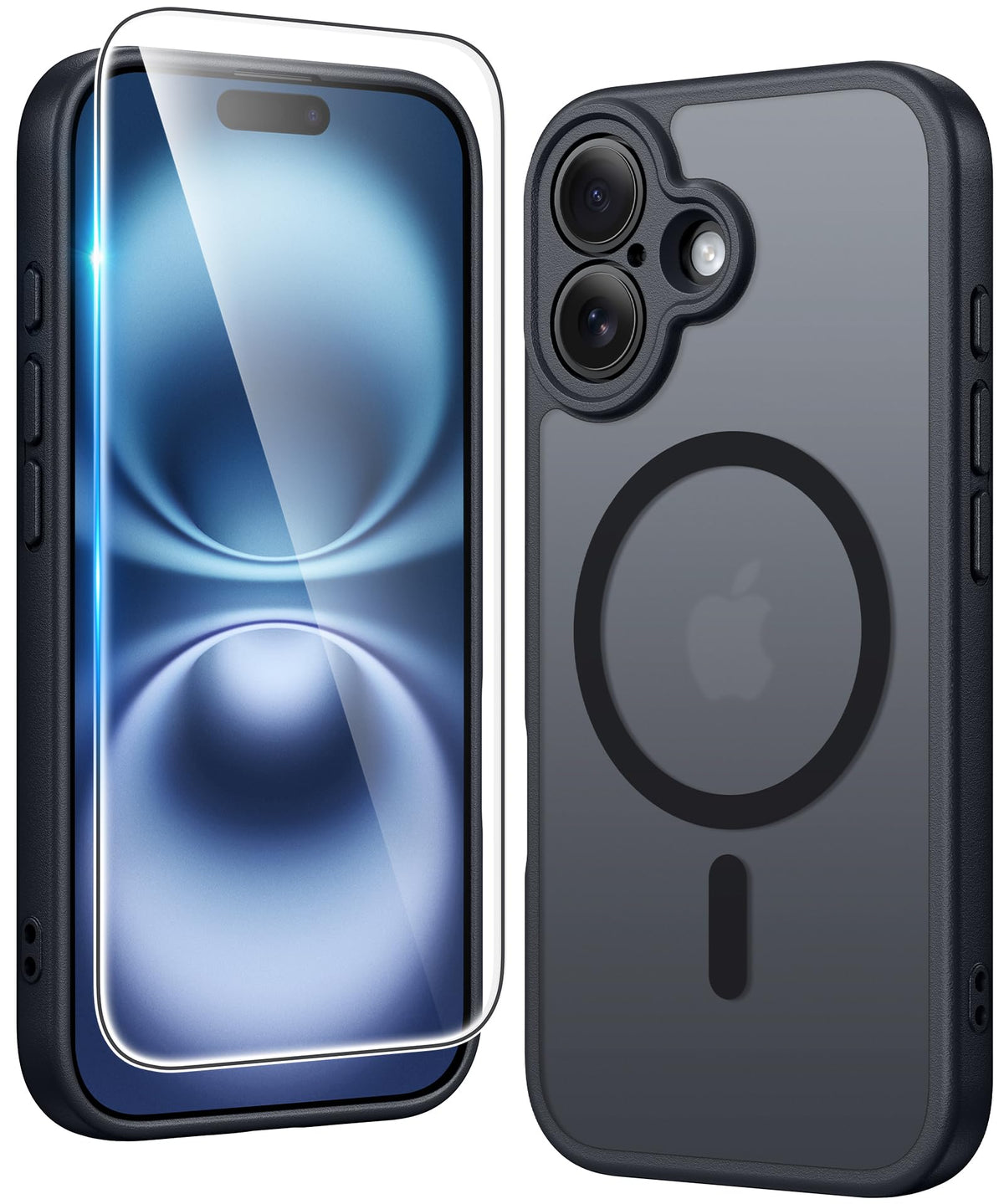 FNTCASE Magnetic for iPhone 15/14/13 Case, Clear