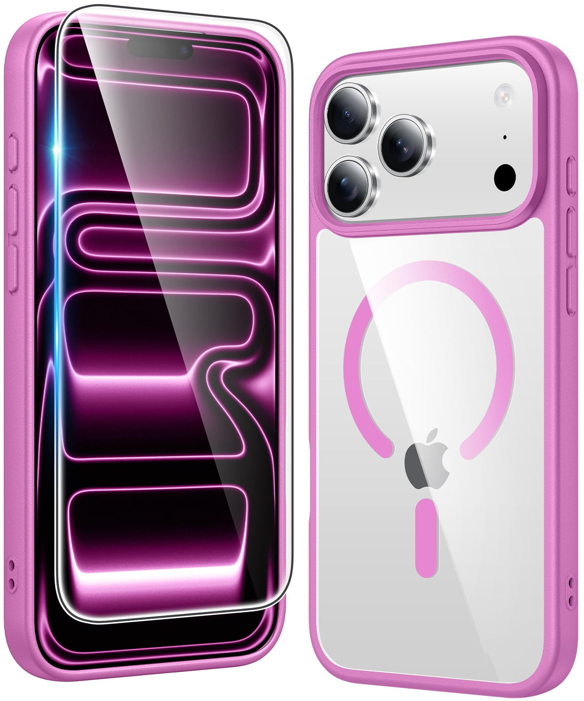 FNTCASE Magnetic for iPhone 15/14/13 Case, Clear