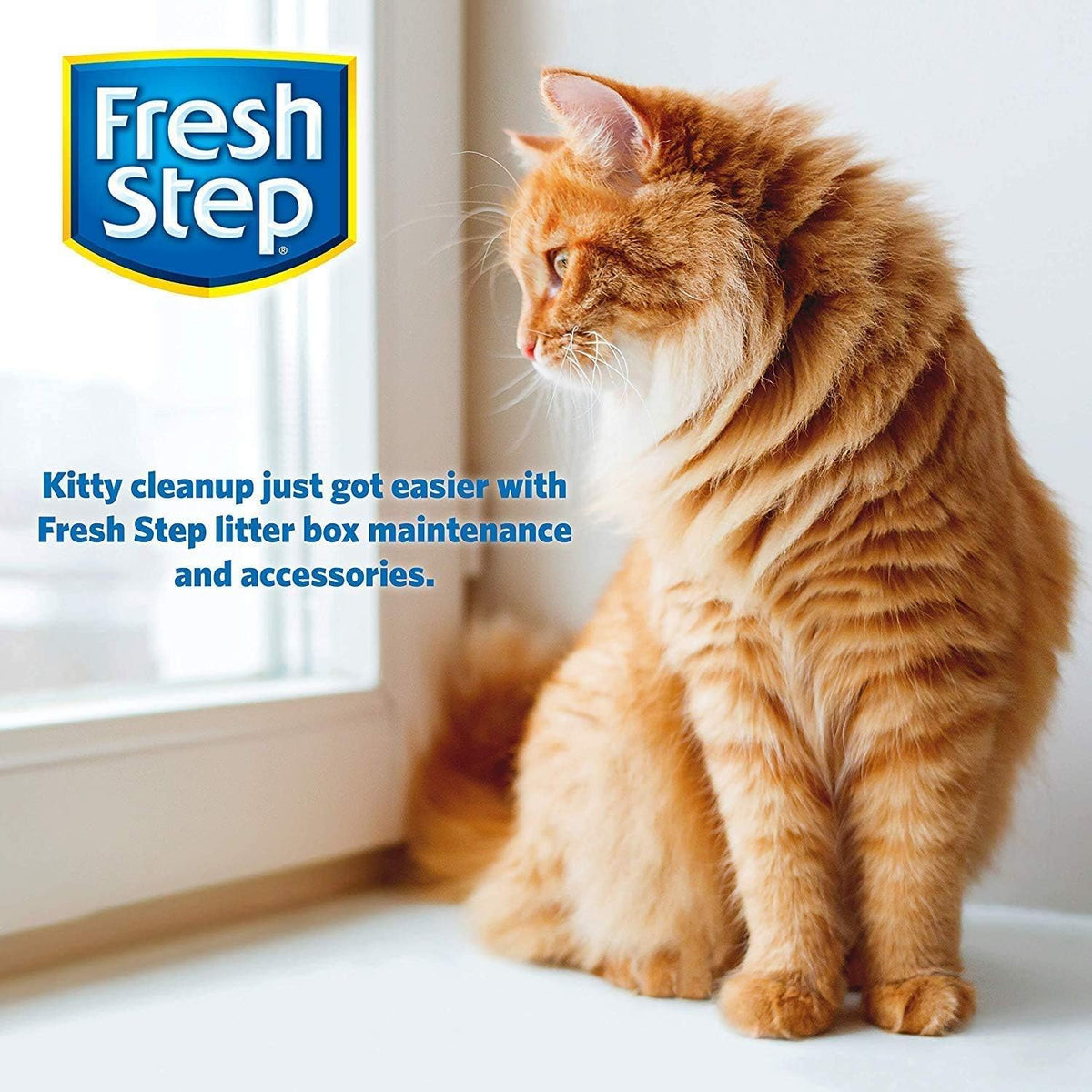 Fresh Step - Cat Litter Deodorizer, Litter Box Crystals, Fresh Scent, 15 oz