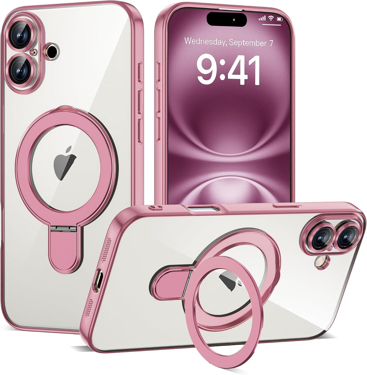 Marble Pattern Case for iPhone 11 with Stand 6.1",M-Purple