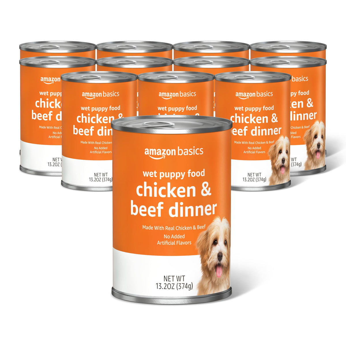 Amazon Basics Wet Dog Food Variety Pack, Country Stew Flavor and Cuts in Gravy with Beef, Made with Natural Ingredients, 13.2oz Cans (Pack of 12)