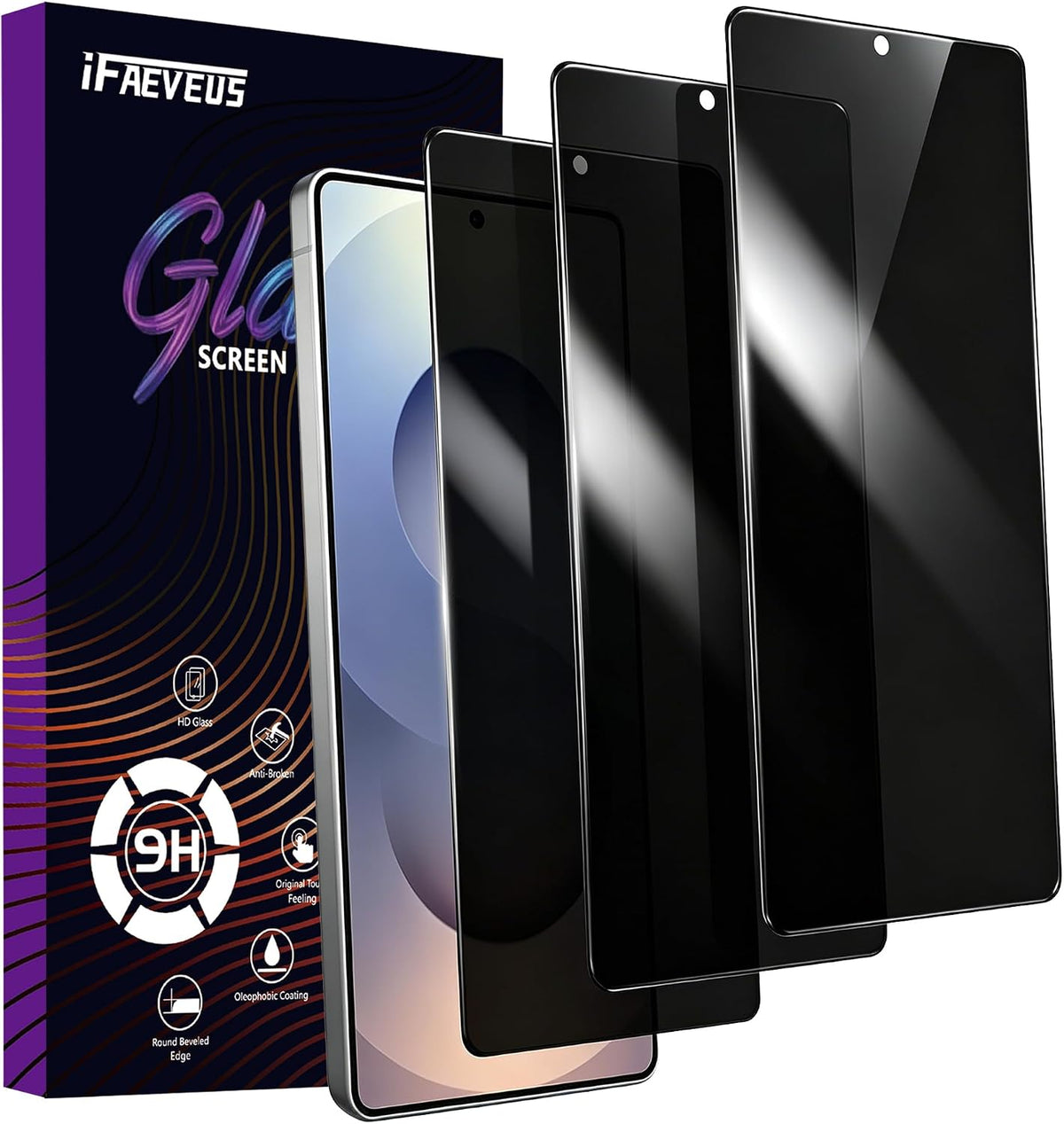 2 Pack Privacy Screen Protector for iPhone 13 Pro Max/14 Plus