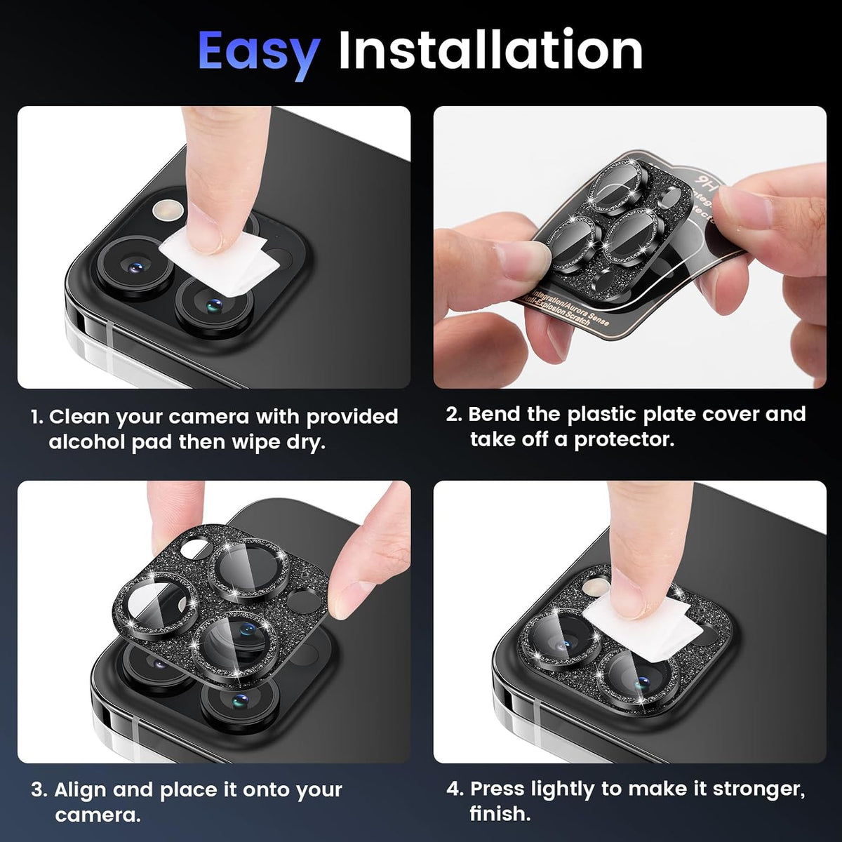 Tensea for iPhone 15 Pro Max/iPhone 15 Pro Camera Lens Protector