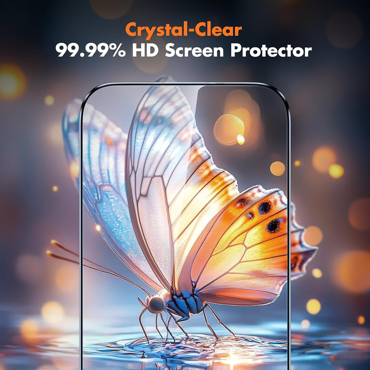 UNBREAKcable 3-Pack Screen Protector for iPhone 15, Full Coverage