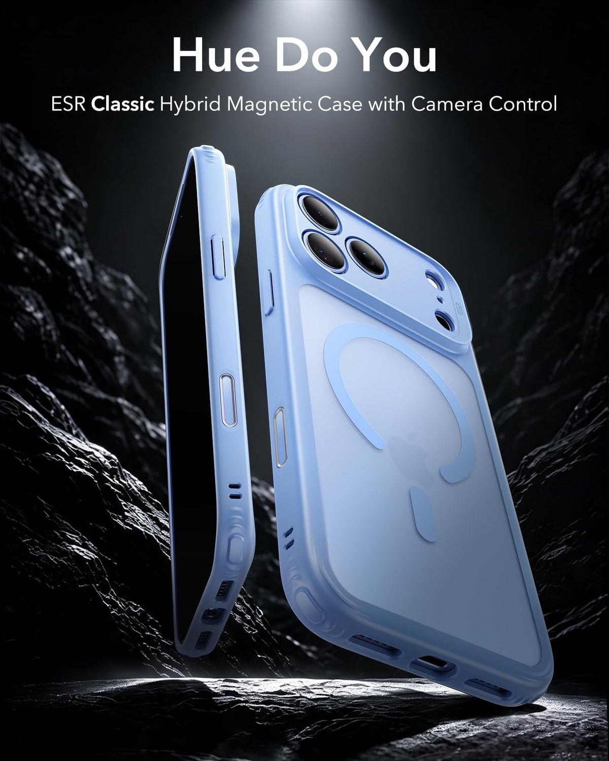ESR Classic Hybrid for iPhone 18 Pro Max/17 Pro Max Case, Frosted Black