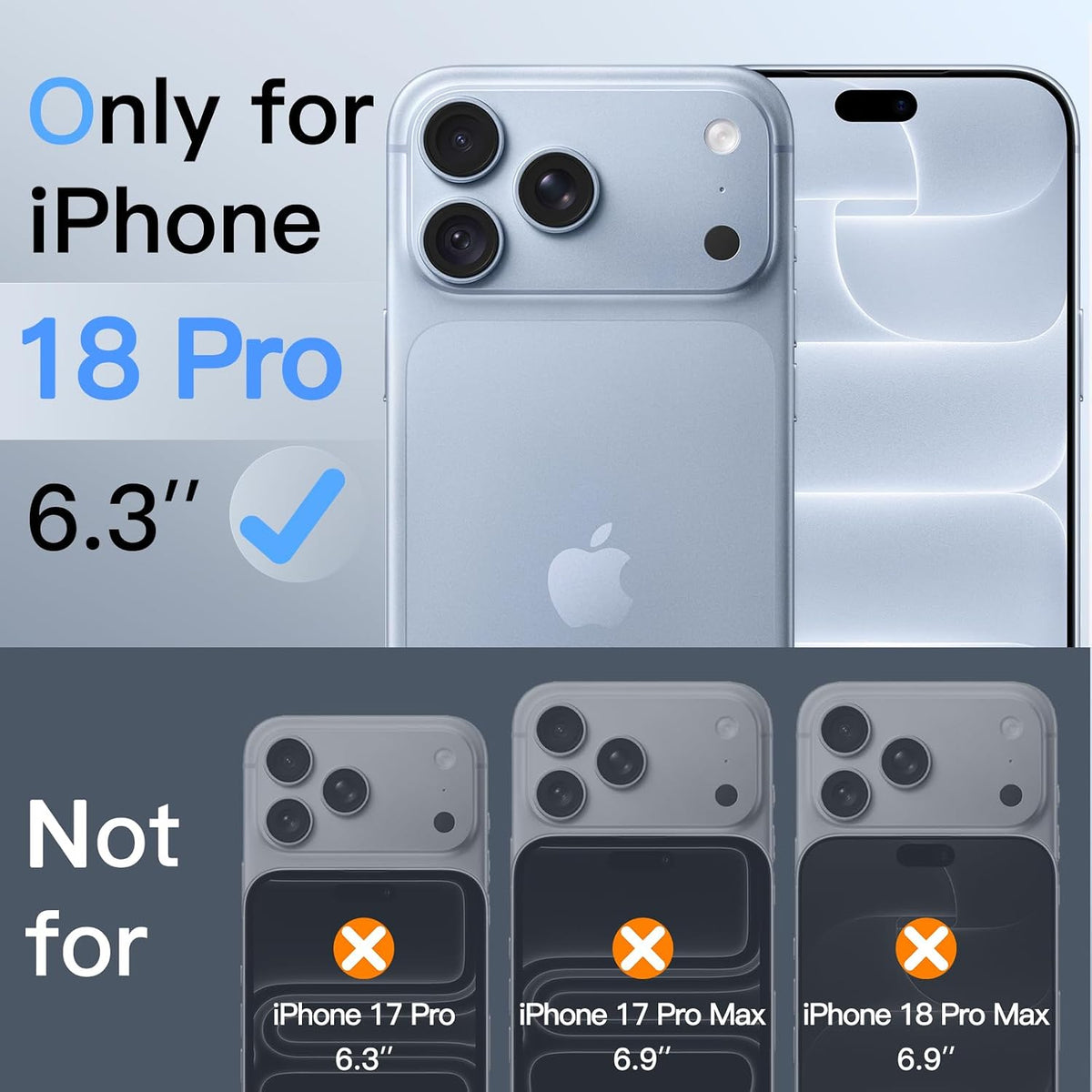 JETech Privacy Screen Protector for iPhone 16 Pro Max, 2-Pack