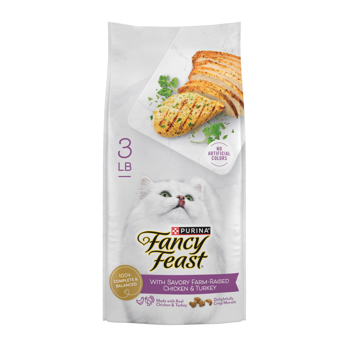 Fancy Feast Purina Farm-Raised Chicken & Turkey Dry Cat Food, 7 lb. Bag