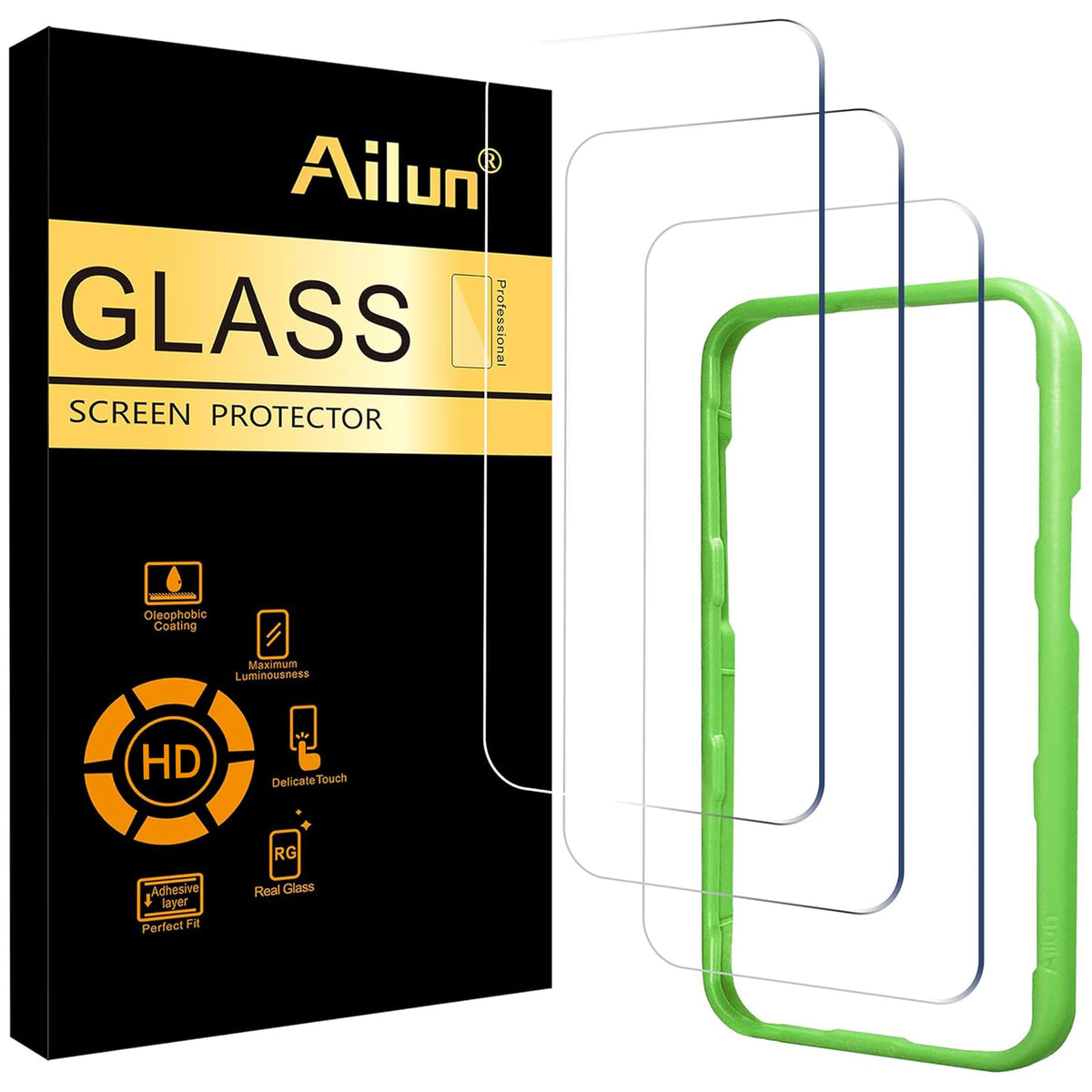 Ailun 3 Pack Screen Protector for iPhone 16 / iPhone 15 / iPhone 15 Pro