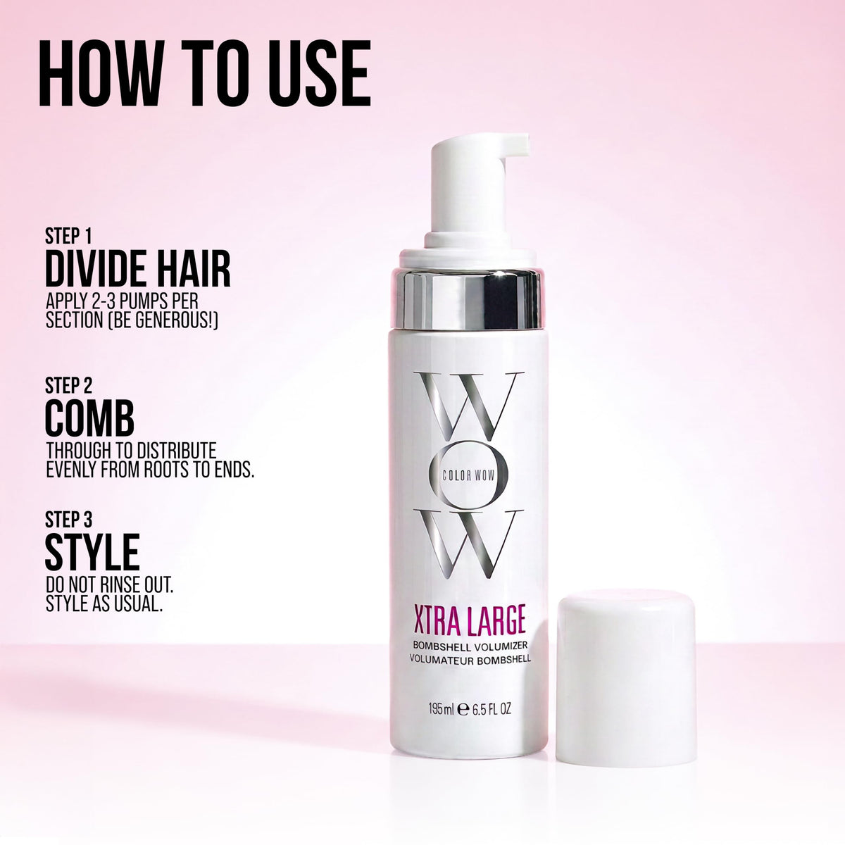 COLOR WOW Xtra Large Volumizer – Alcohol-Free Foam for Weightless Volume