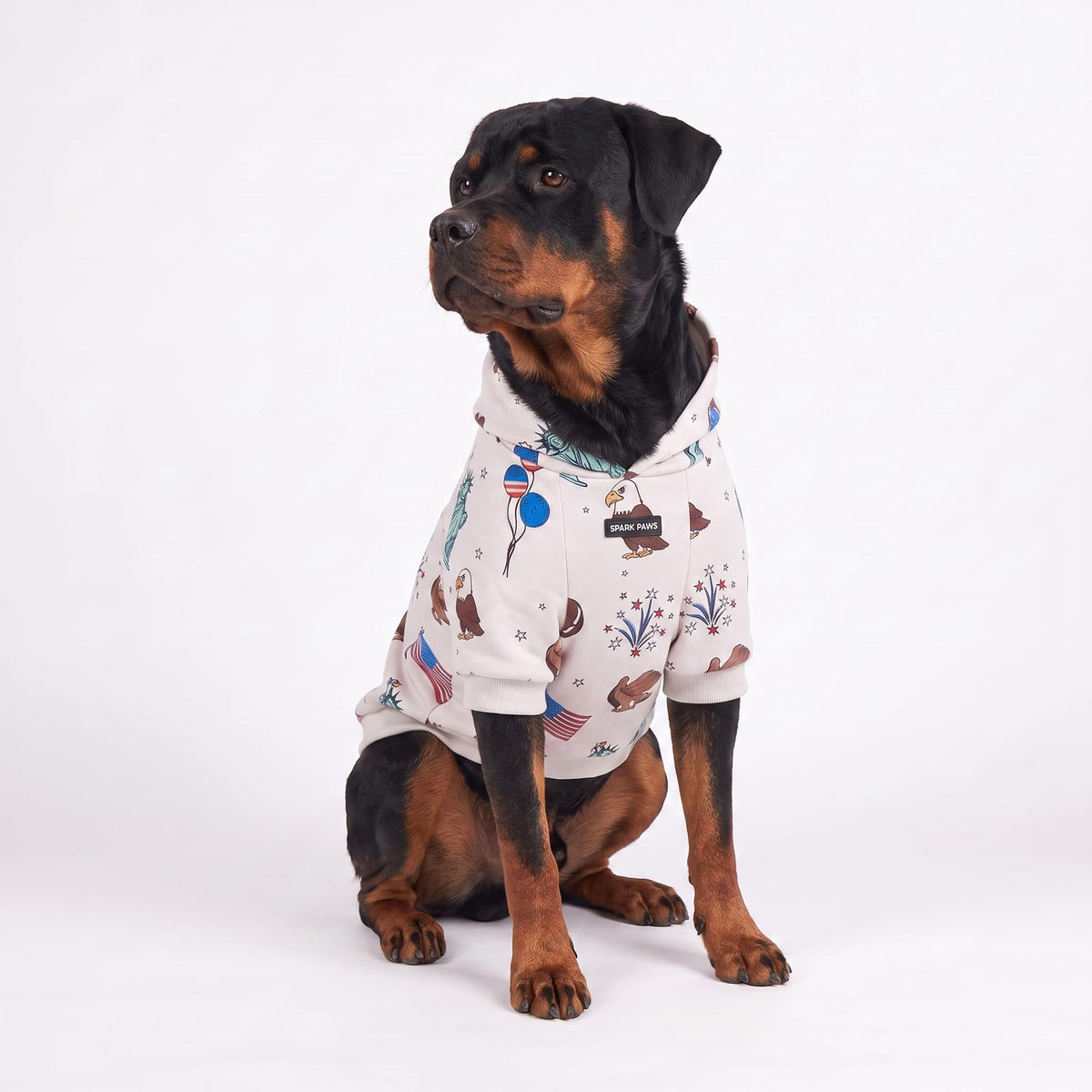 Spark Paws Dog Hoodie - Dog Sweater Sweatshirt Clothes for Large Dogs Puppy