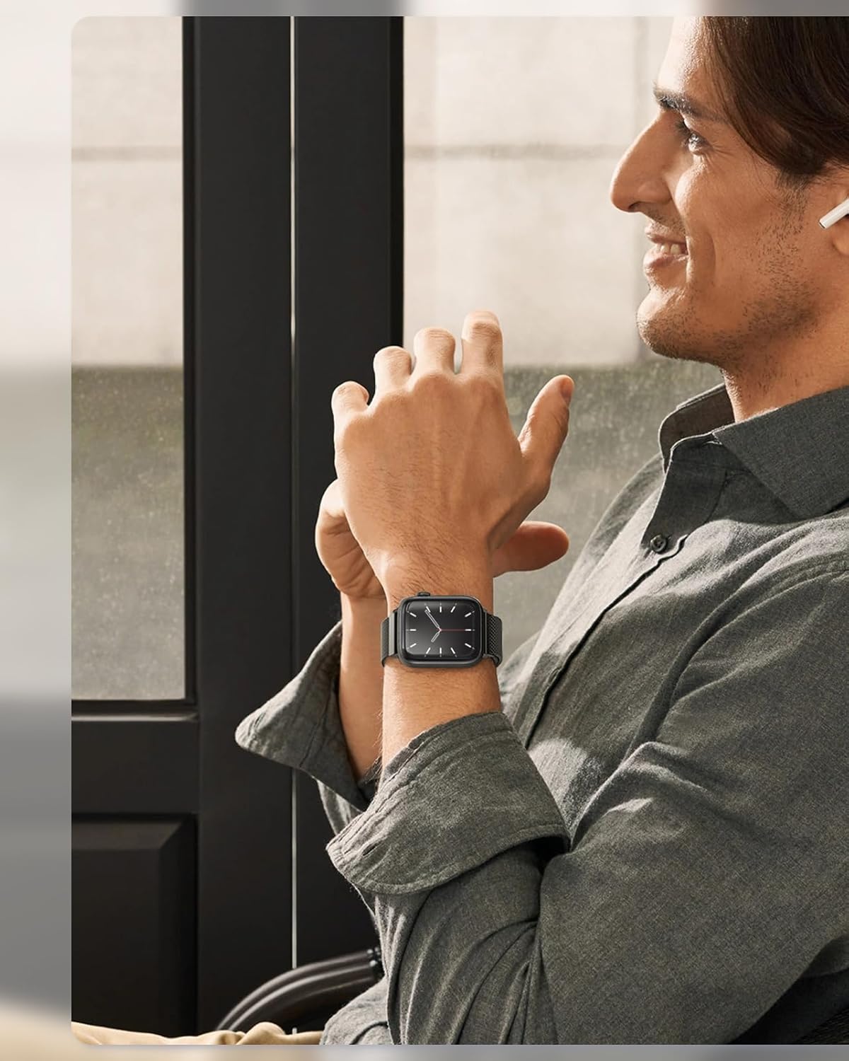 Original Milanese Loop Compatible with Apple Watch Bands for Women & Men