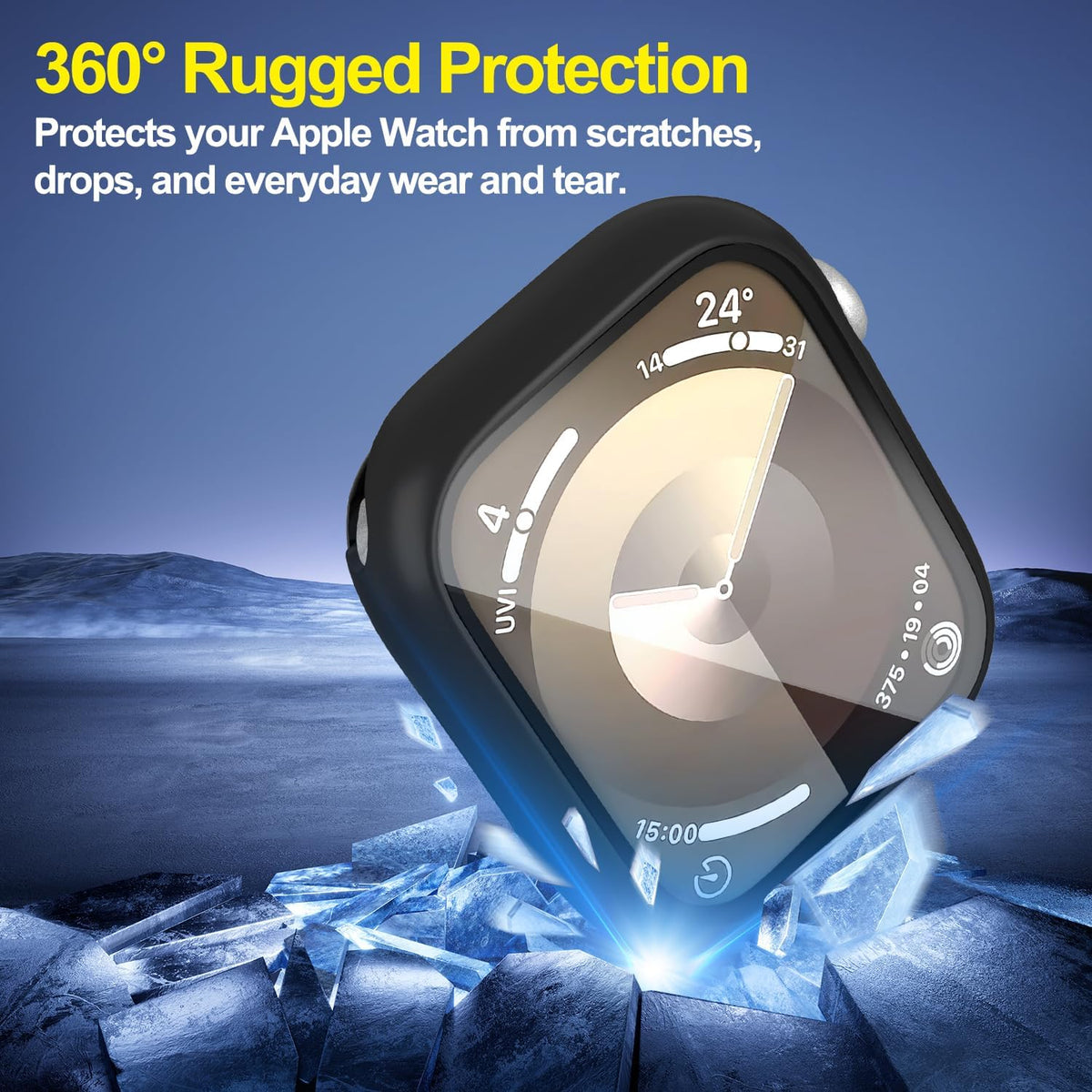 YIJDACASE 3 in 1 Waterproof Case for 41mm Apple Watch Series 9 8 7