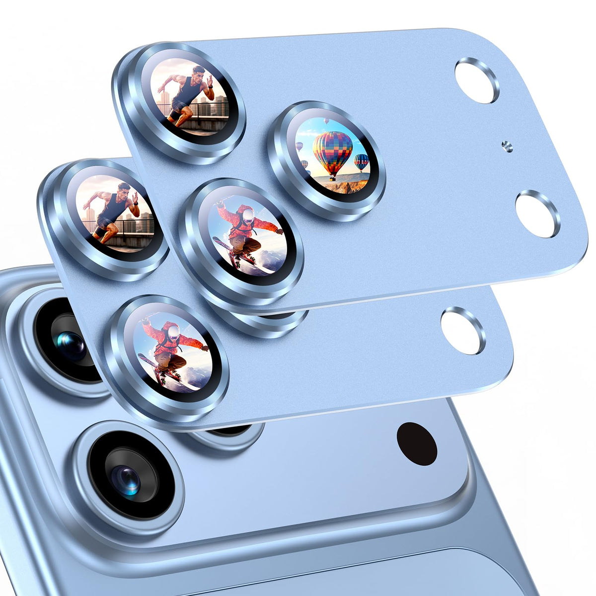 Uyiton for iPhone 18 Pro Camera Lens Protector, Metal Frame Glass Cover
