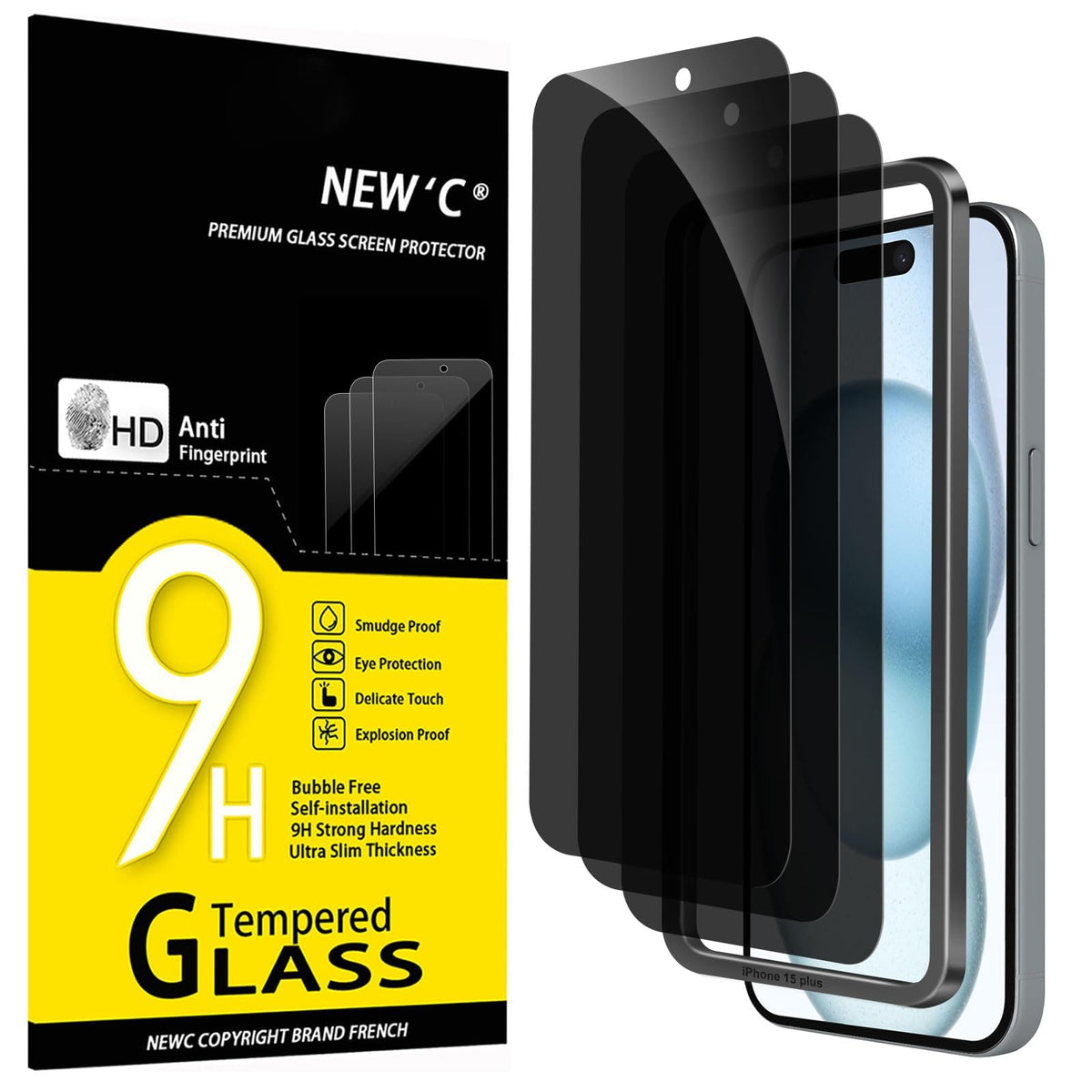 NEW'C for iPhone 17 Pro Max, iPhone 16 Pro Max Screen Protector HD Clear