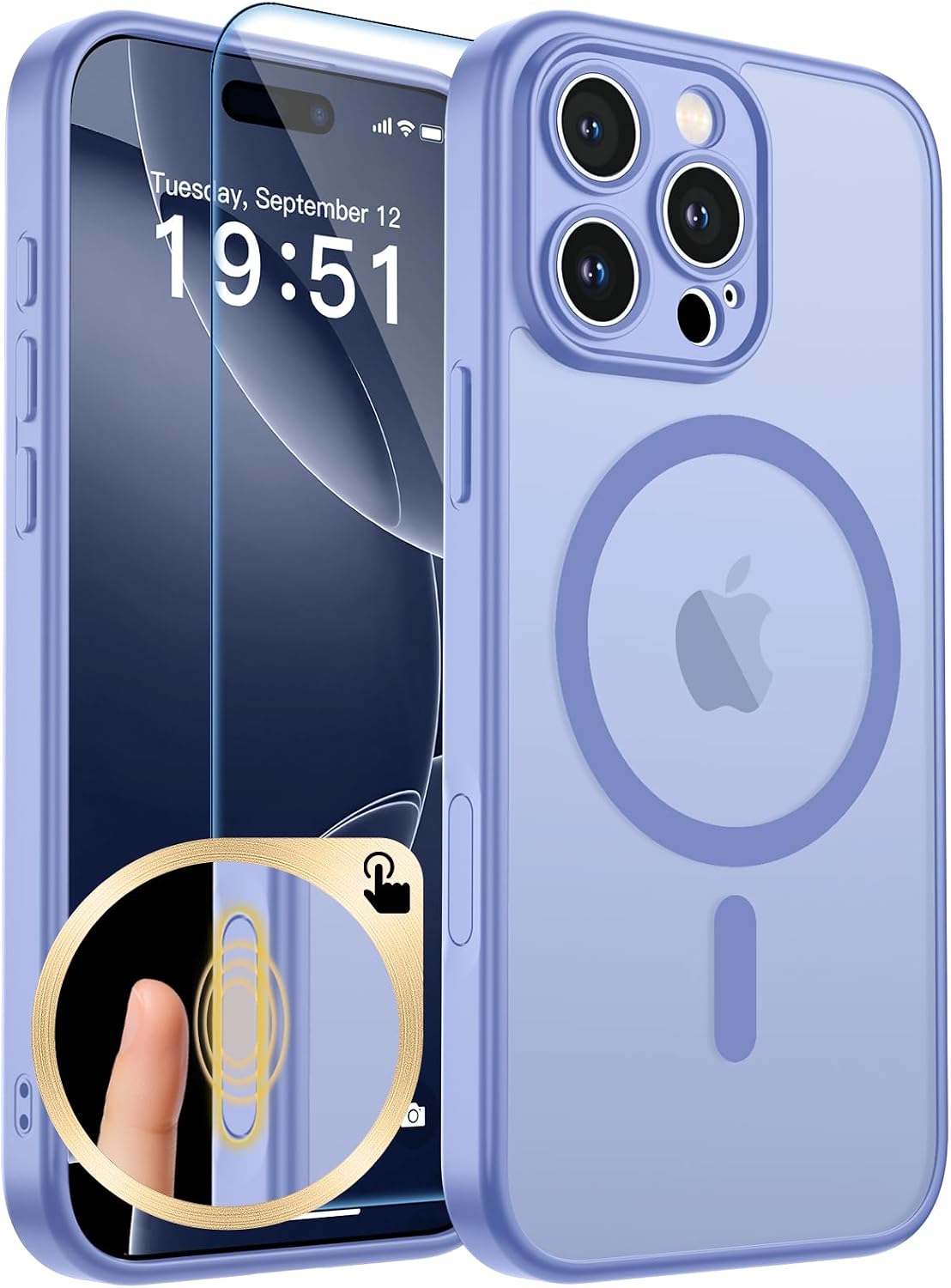 zapica Magnetic for iPhone Air Case, Dark Blue
