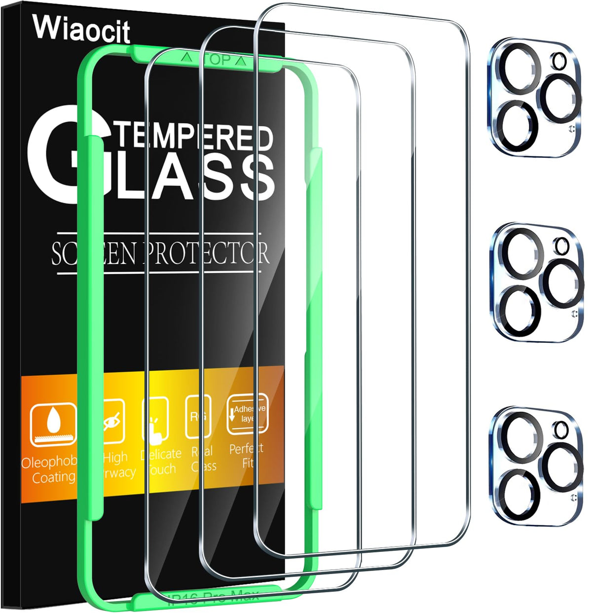 Wiaocit Tempered Glass Screen Protector for iPhone 13
