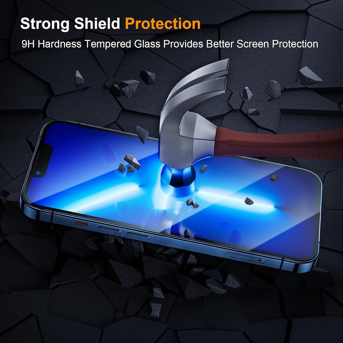 SIBEITU 3+3 Pack Screen Protector + Camera Lens Protector for iPhone 14 Pro