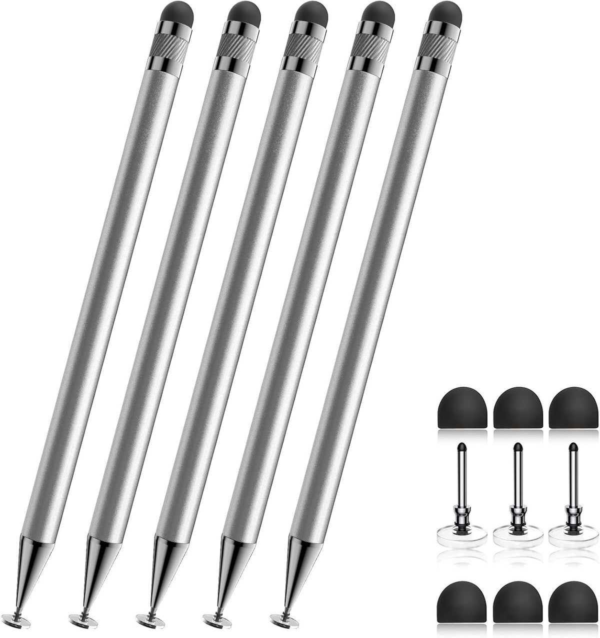 Bopomofo Stylus(5 Pcs),2-in-1 Stylus Pen for Touchscreen,Capacitive Stylus