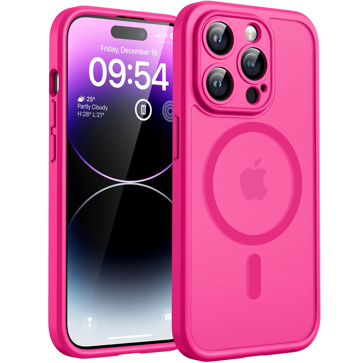 TOCOL for iPhone 13 Pro Max Case, Compatible with MagSafe, Black