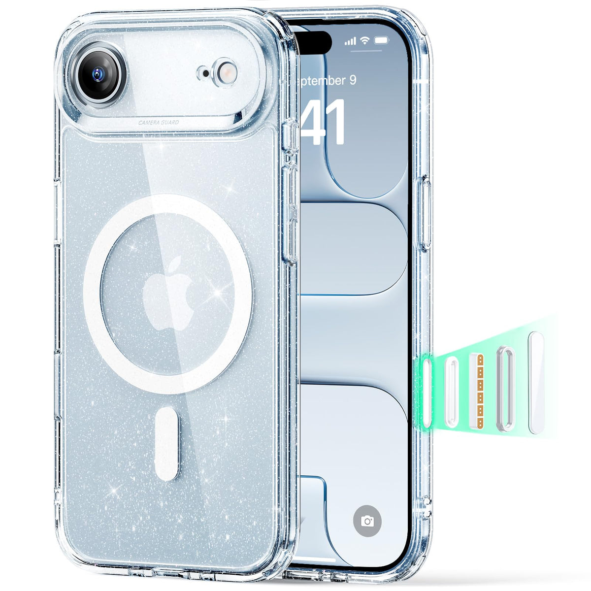 ESR Classic Hybrid for iPhone 18 Pro Max/17 Pro Max Case, Frosted Black