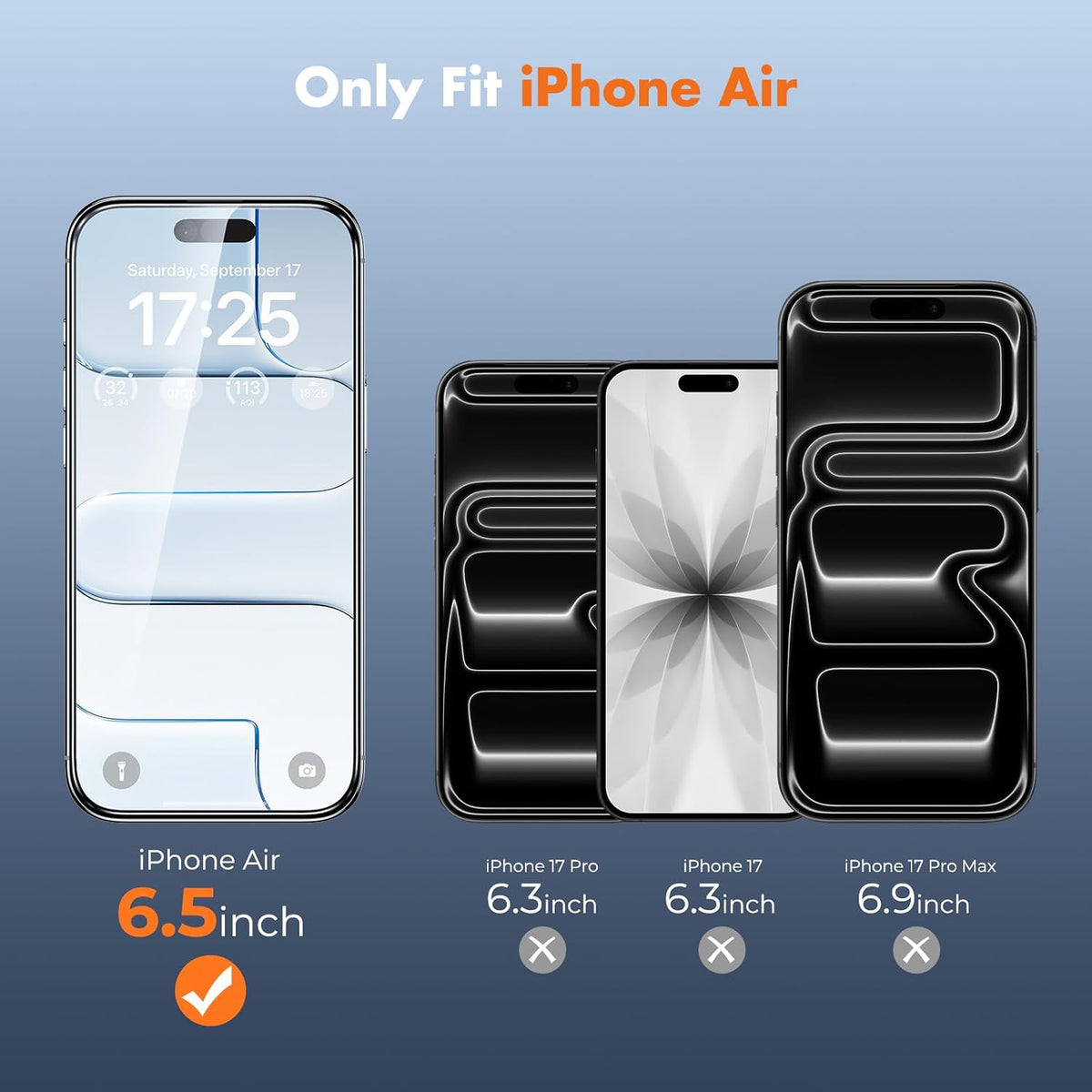 UNBREAKcable 3-Pack Screen Protector for iPhone 15, Full Coverage