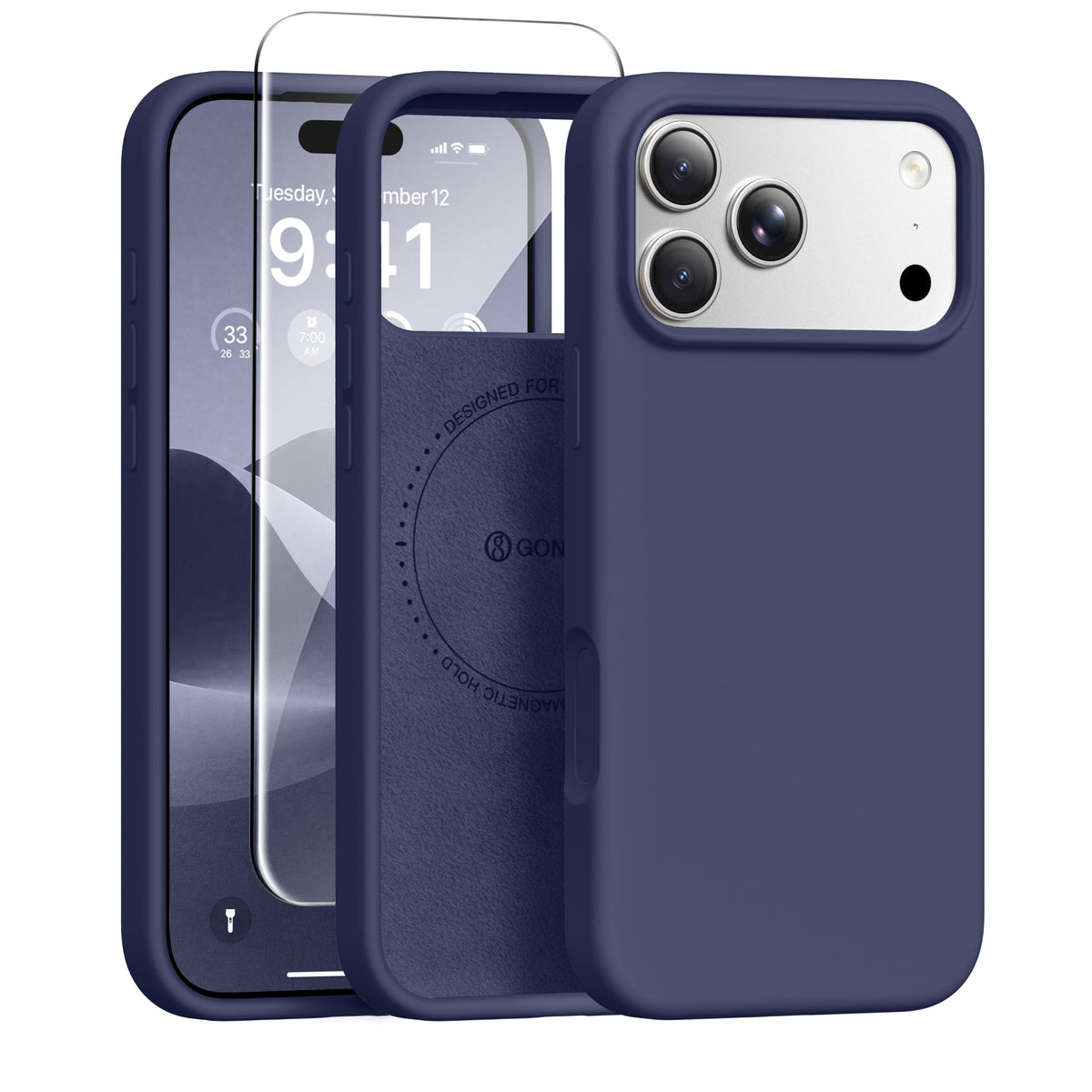 GONEZ for iPhone 18 Pro Max Case/iPhone 17 Pro Max Case, Mist Blue