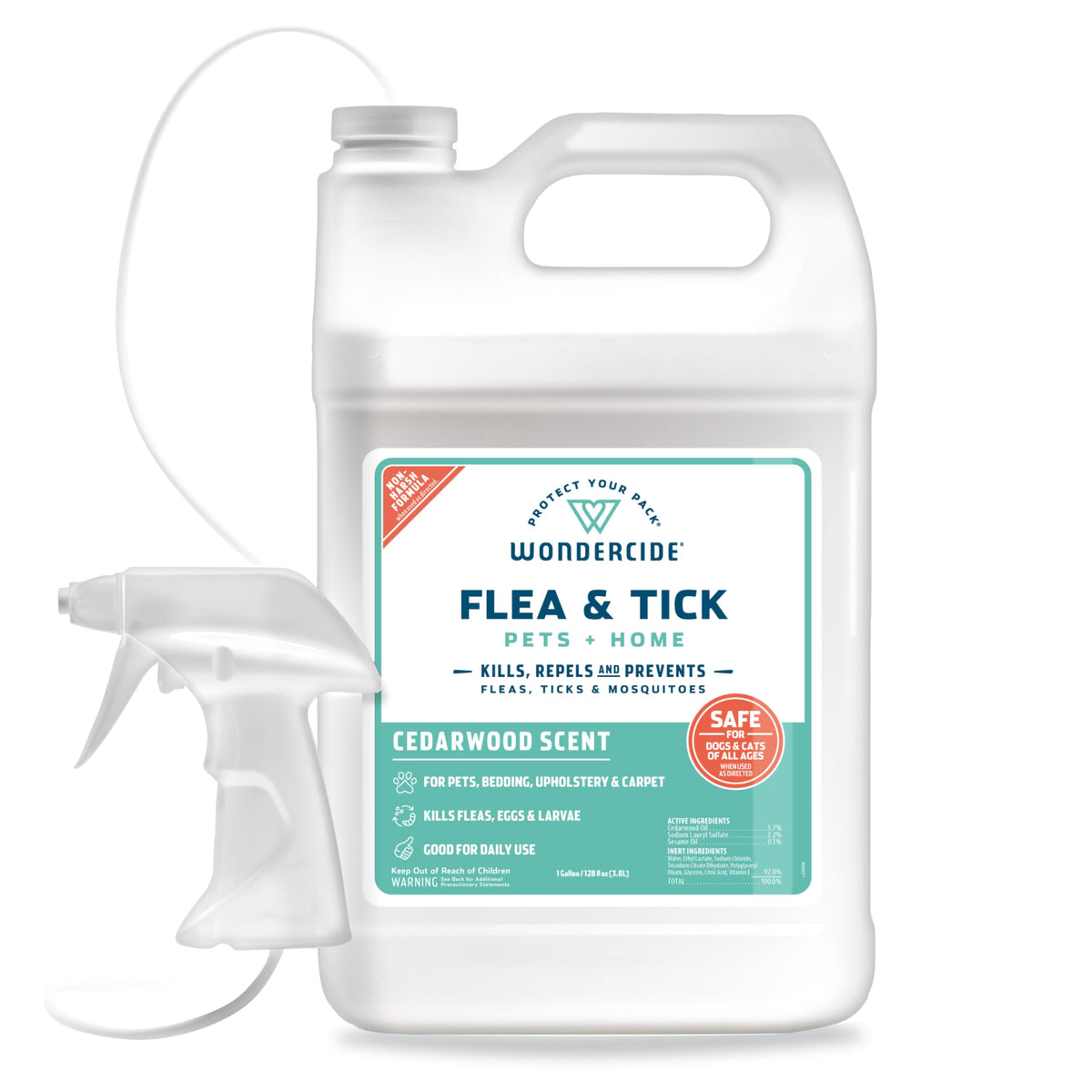 Wondercide Flea Tick & Mosquito Spray for Pets & Home - Rosemary 16 fl oz