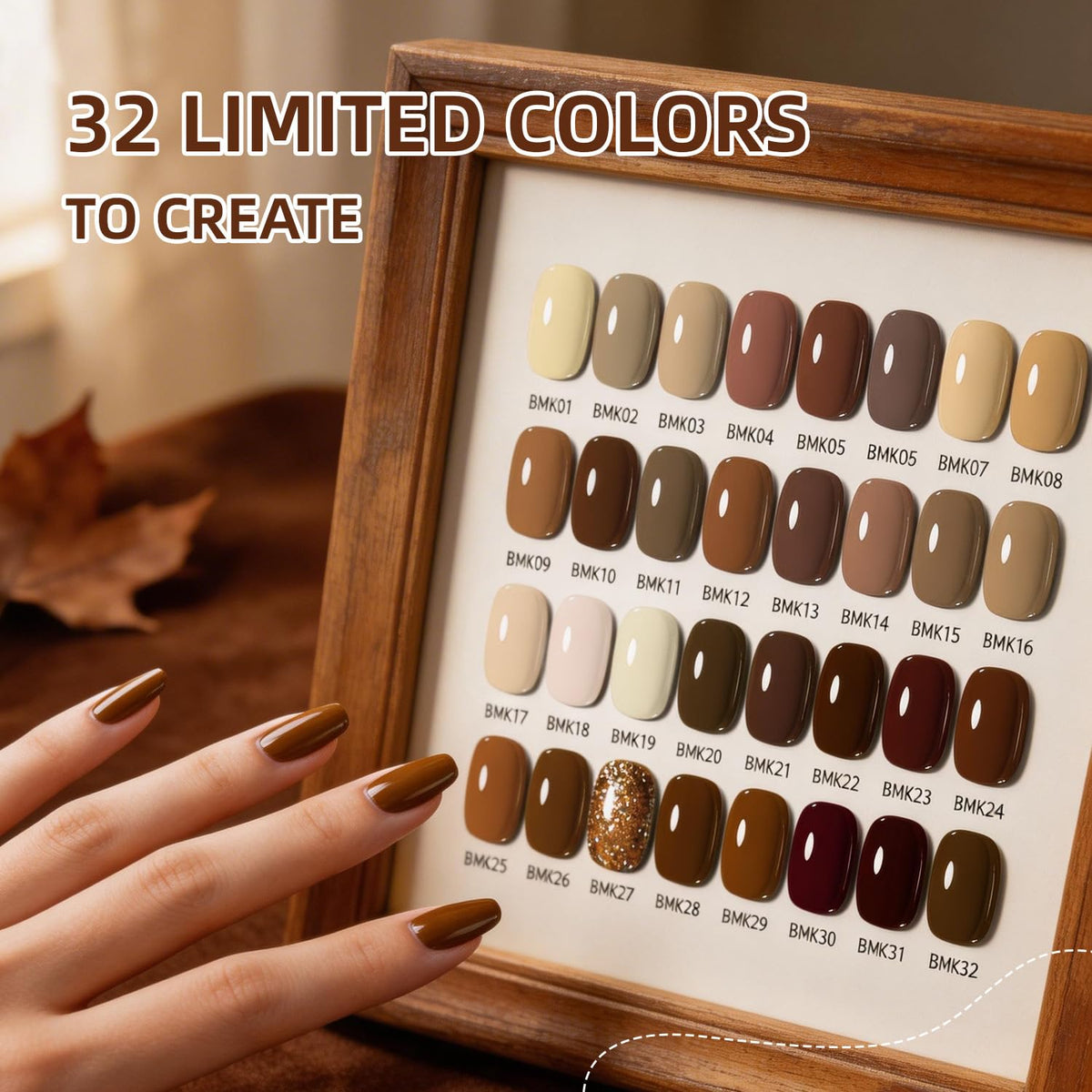 JODSONE 23 PCS Gel Nail Polish Set with Base Glossy and Matte Top Coat Multicolored Gel Nail Long Lasting Suitable for All Seasons