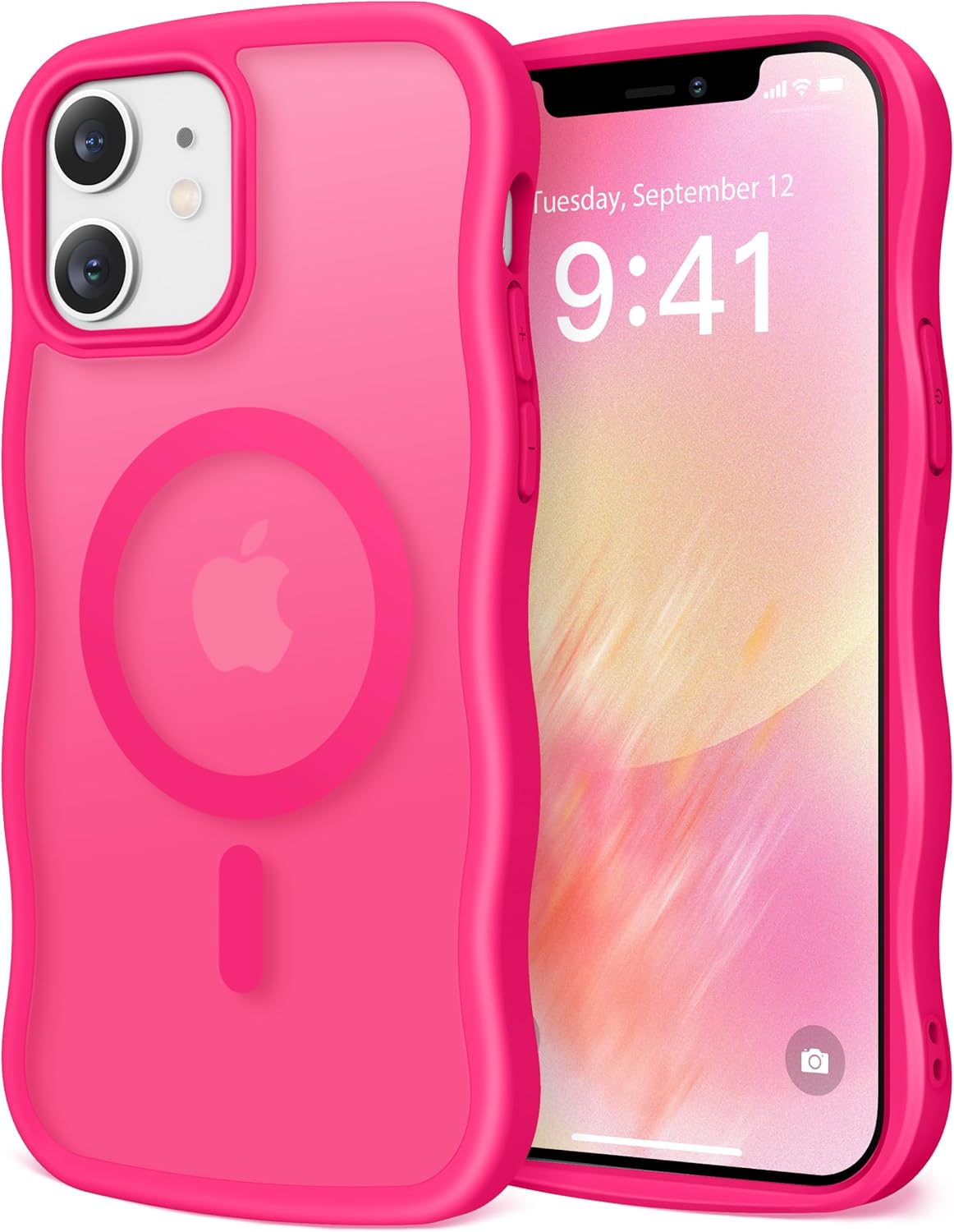 CAPRARO Cute for iPhone 11 Case, Compatible with MagSafe Stone