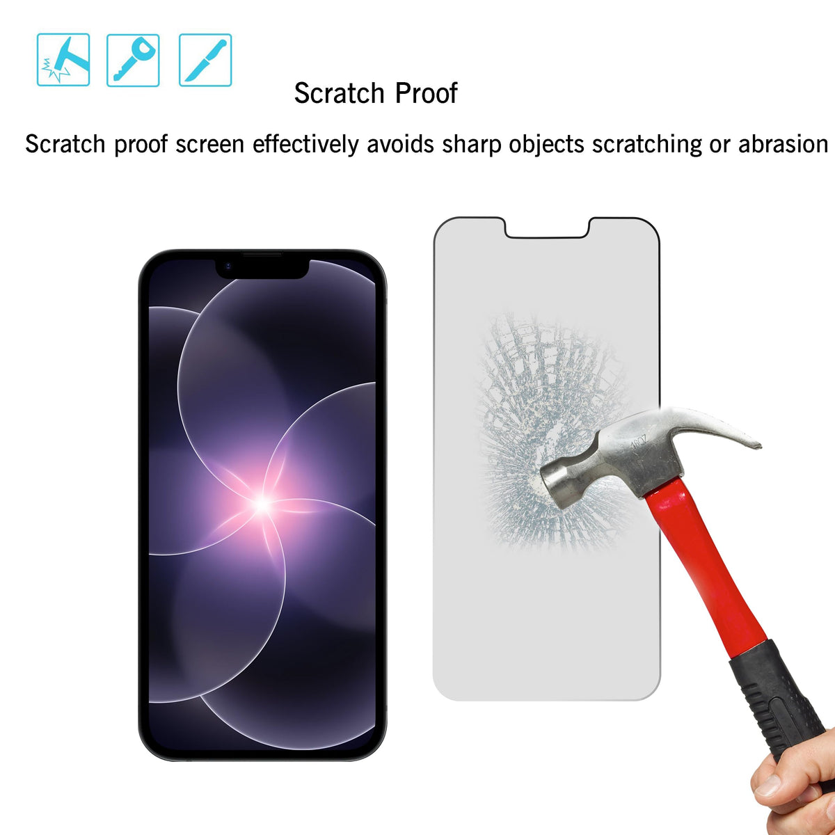 Ailun 3 Pack Privacy Screen Protector for iPhone 17 Pro Max, Tempered Glass