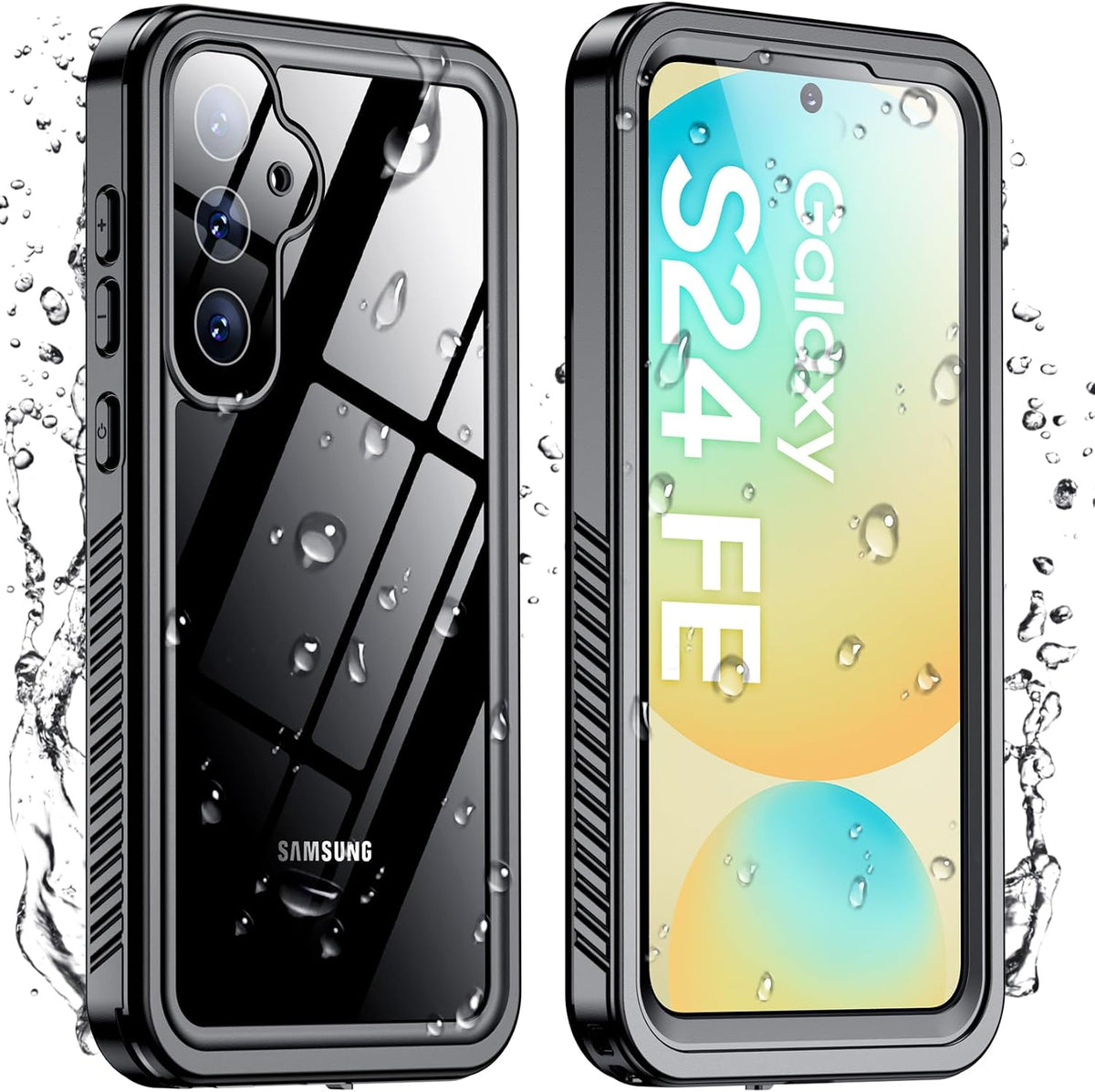 Temdan Compatible with iPhone 17 Pro Case,Waterproof Built-in Screen & Camera Protector IP68 Underwater Full Body 17FT Military Dropproof Shockproof Phone Case 6.3"-Blue/Clear