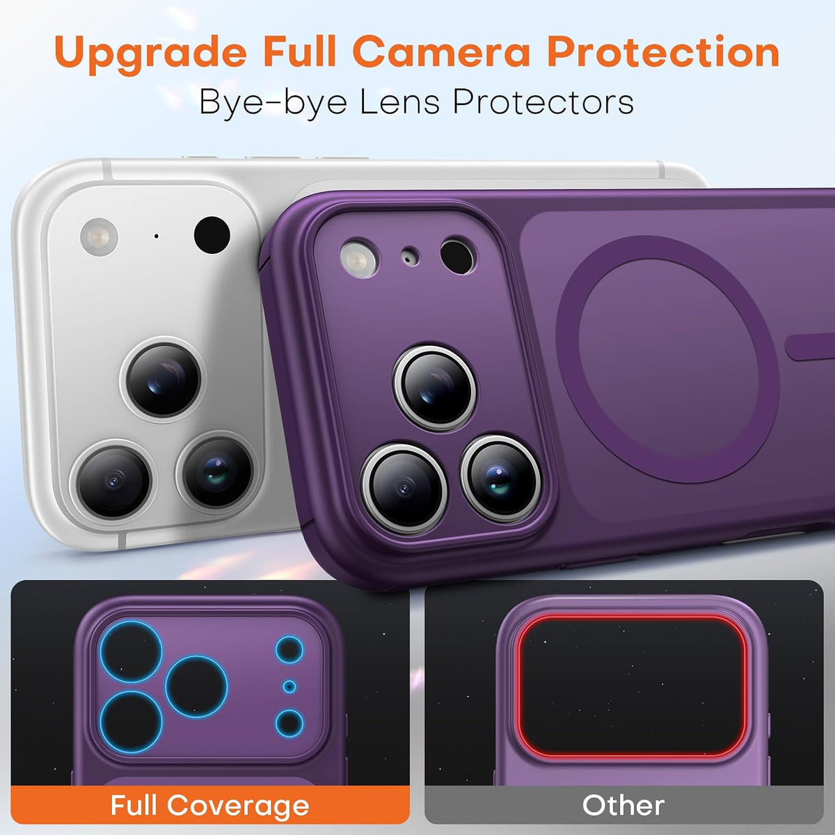 TAURI for iPhone 16 Pro Max Case, Compatible with MagSafe, Purple