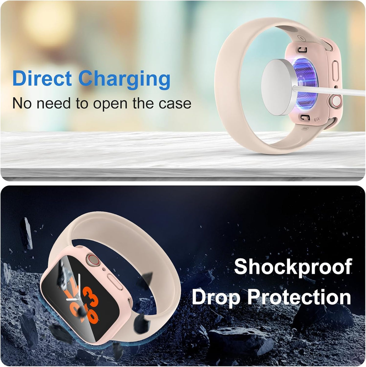 YIJDACASE 3 in 1 Waterproof Case for 41mm Apple Watch Series 9 8 7
