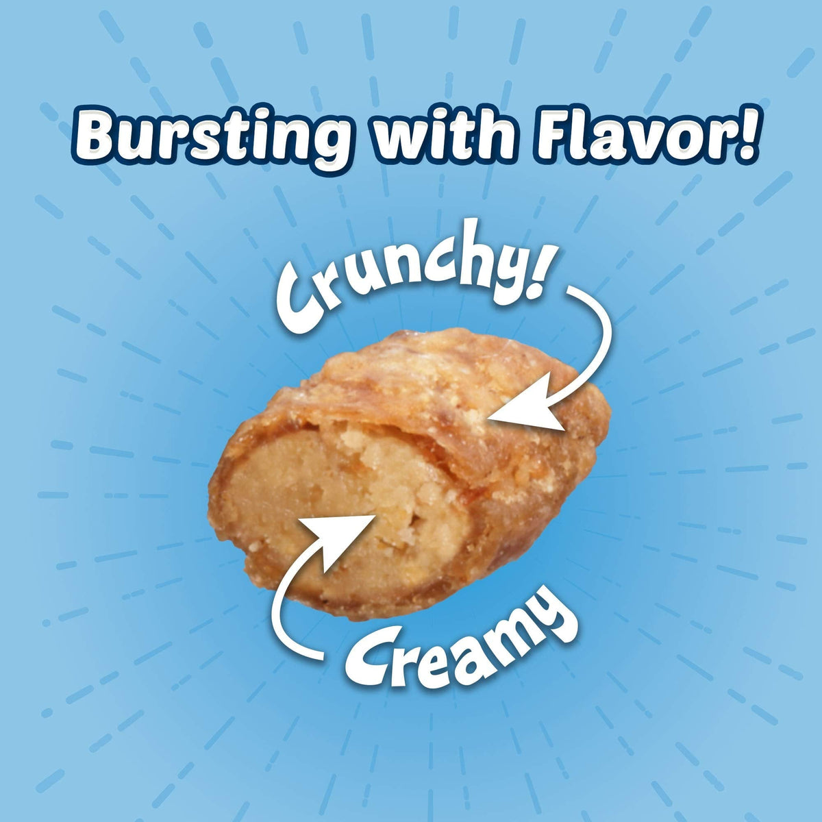 Blue Buffalo Bursts Seafood Crunchy & Creamy Cat Treats, 2 oz, 6 ct