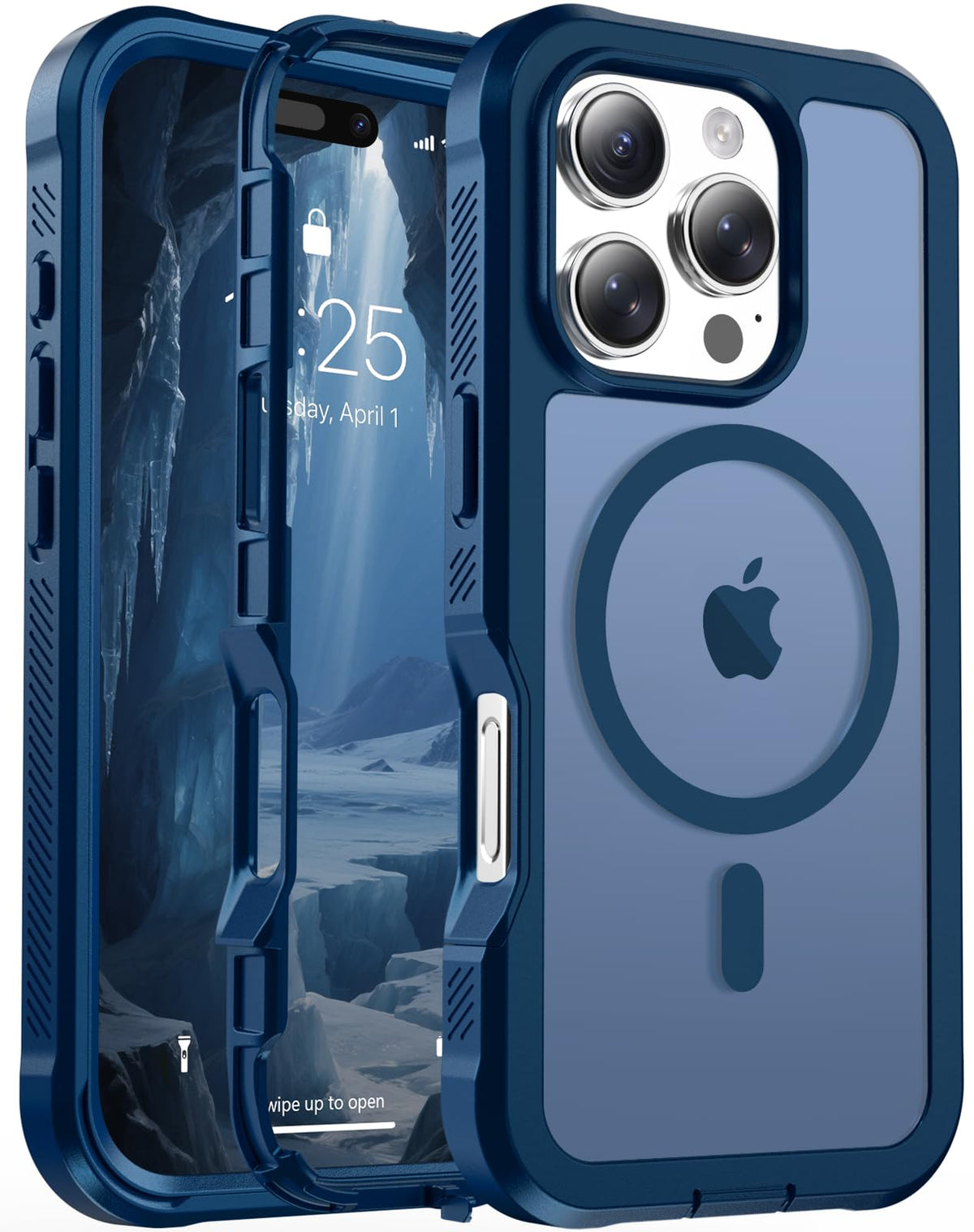 jaroco Magnetic for iPhone 15 Case Heavy Duty Protection Black