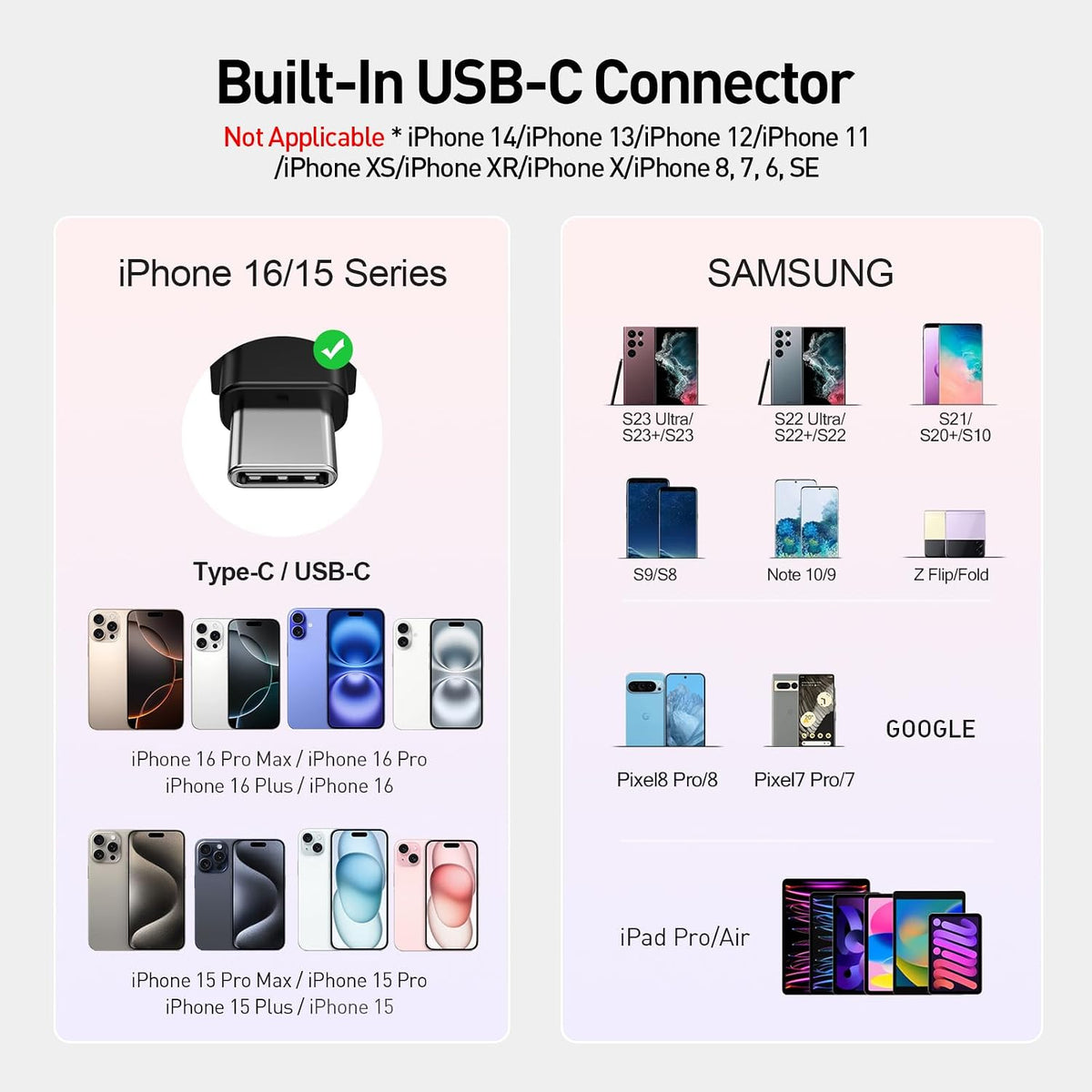 iWALK Portable Charger for iPhone 18/17/16/15 USB-C Small Power Bank 20W 4,500mAh Fast Charging Battery Pack Compatible with iPhone 15/16/17 Plus/18 Pro Max, Samsung Galaxy S25/S24/S23 Android