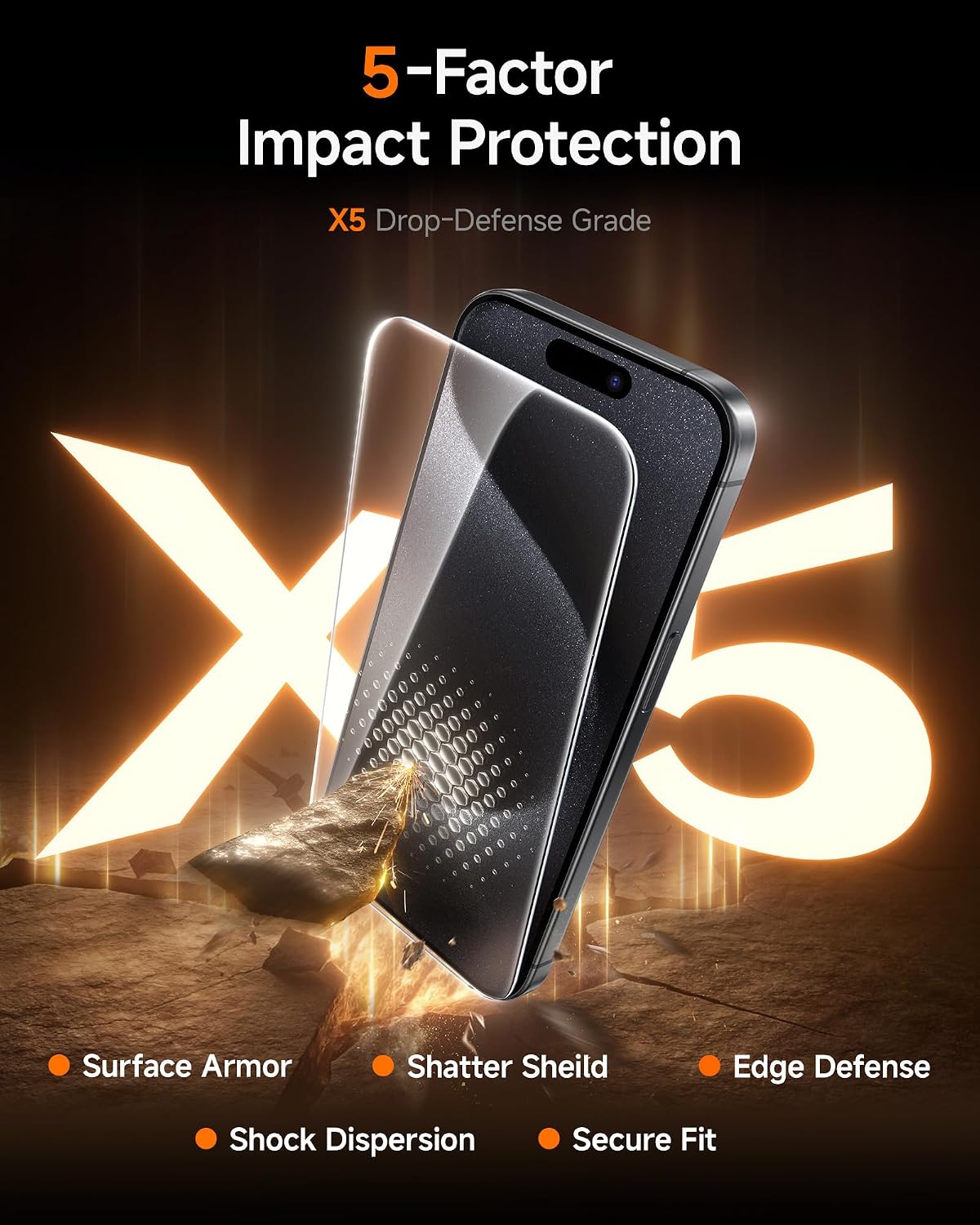 SMARTDEVIL 2 Pack Privacy Screen Protector for iPhone 14 Pro, 28° Anti-Spy 9H Tempered Glass, Impact & Scratch Resistant, Auto Dust & Bubble-Free Install Frame, Easy to Install, Case-Friendly
