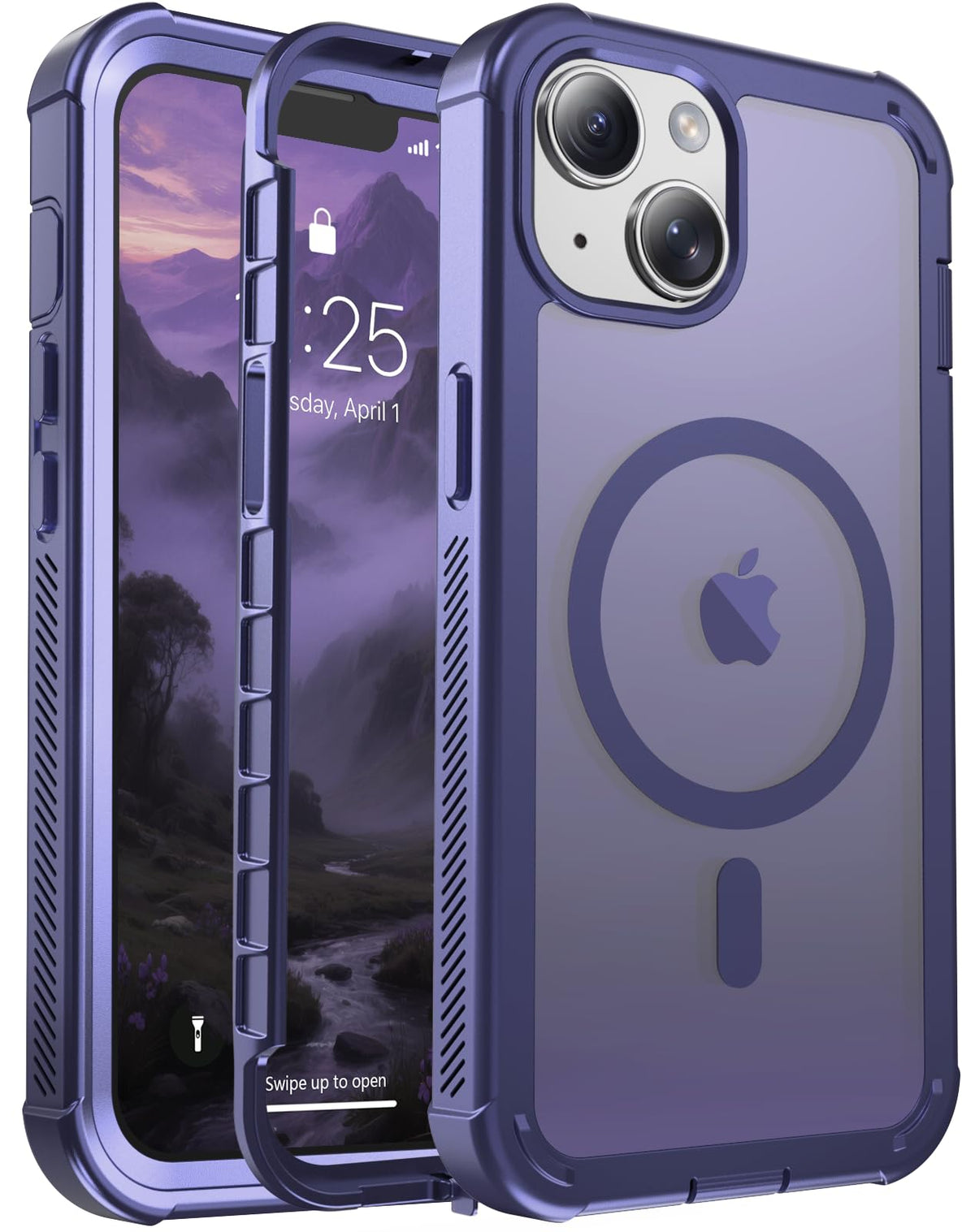 jaroco Magnetic for iPhone 15 Case Heavy Duty Protection Black