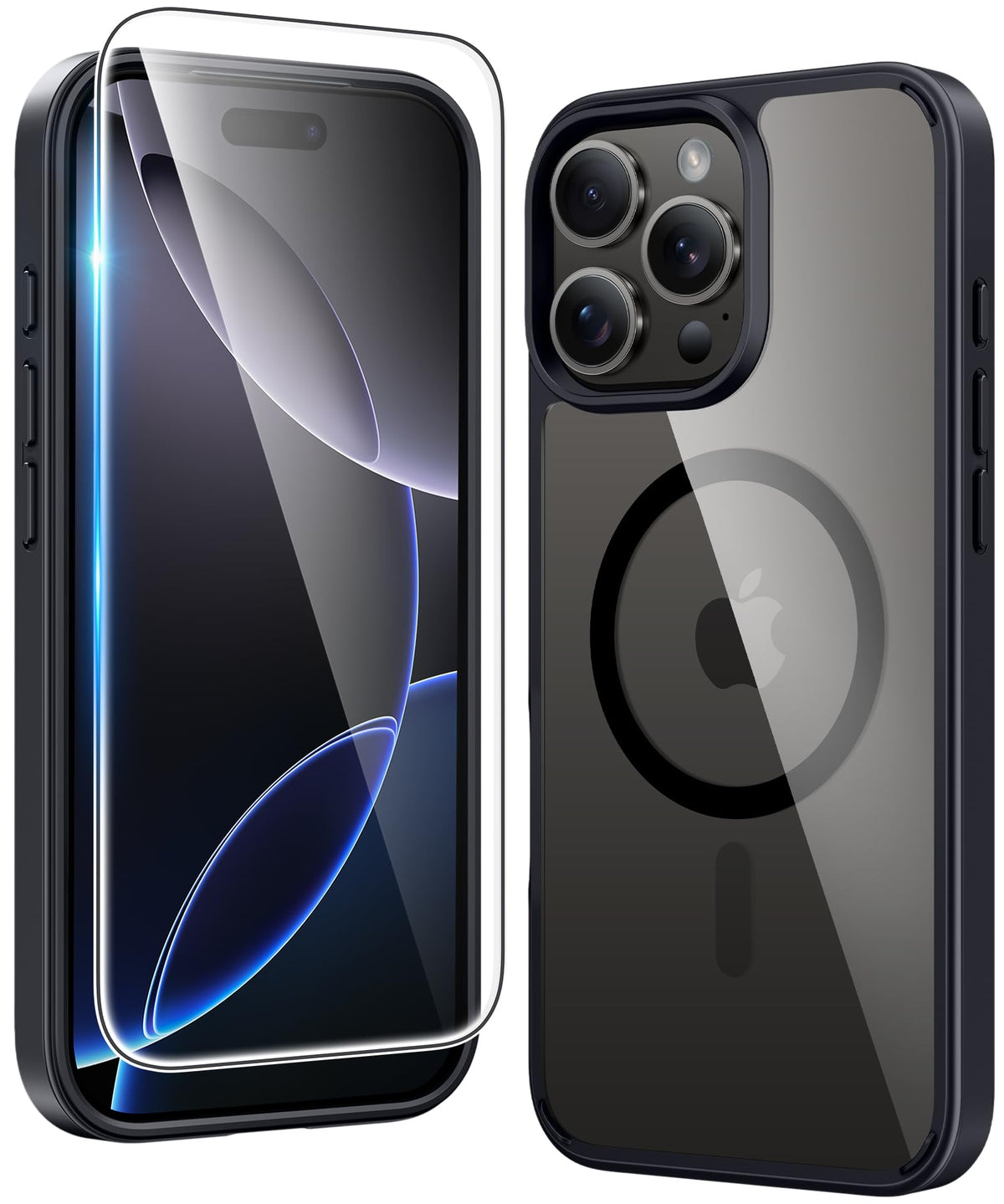 FNTCASE Magnetic for iPhone 15/14/13 Case, Clear